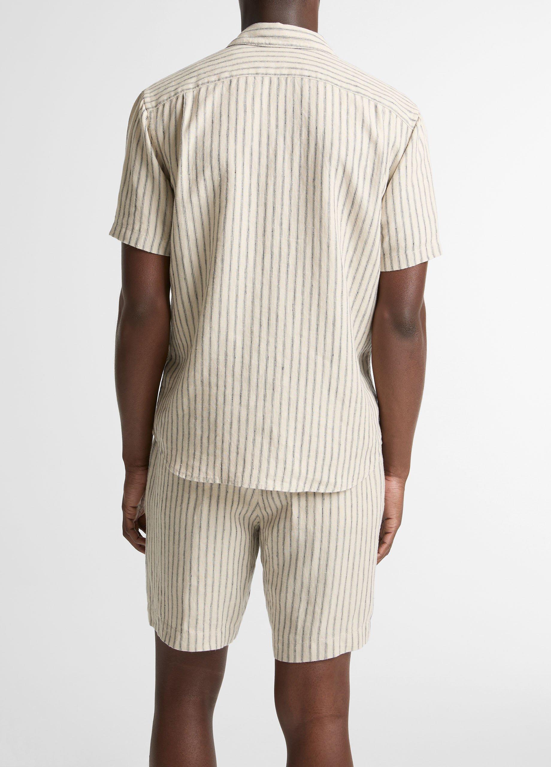 Ballston Stripe Hemp Short-Sleeve Button-Front Shirt image number 2