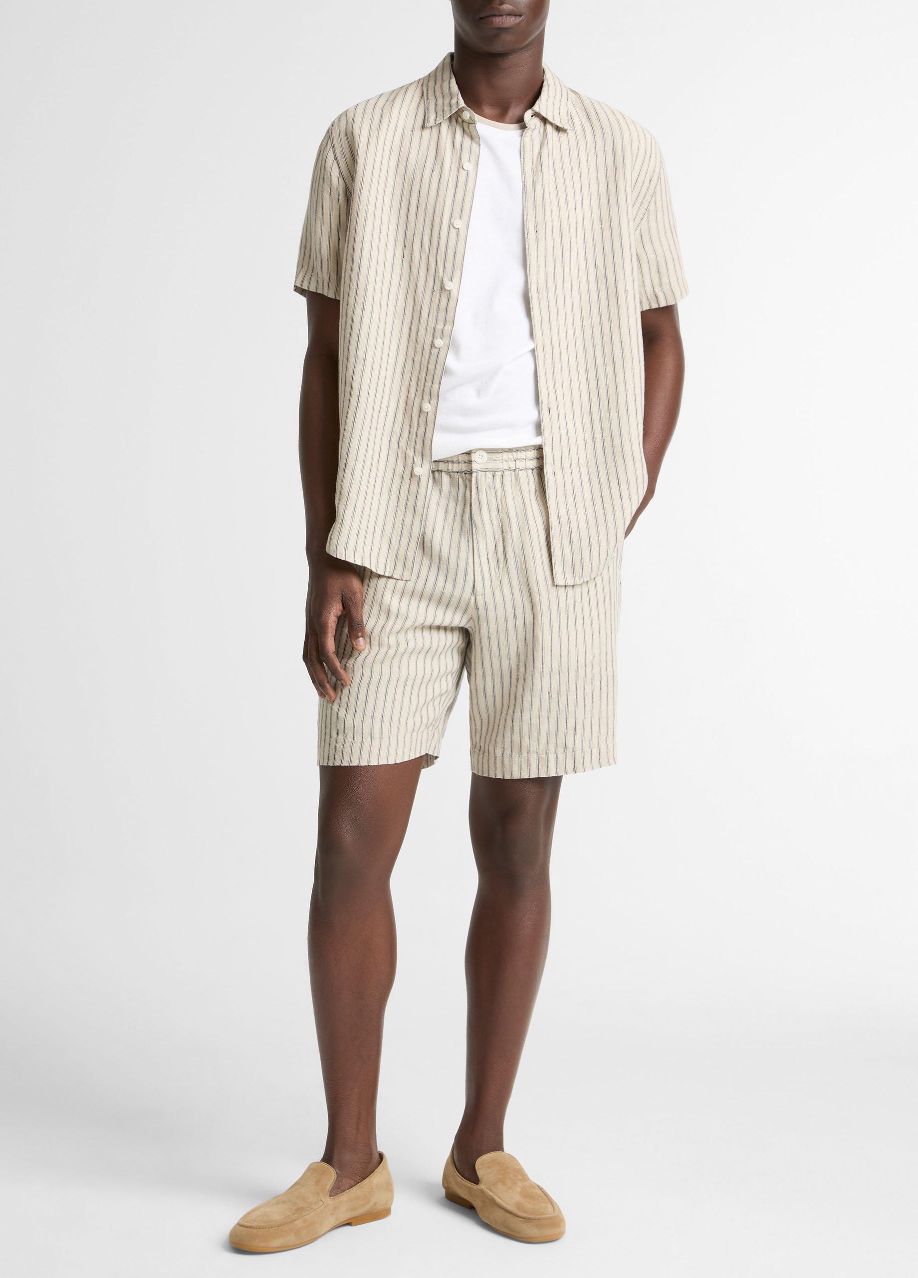 Ballston Stripe Hemp Short-Sleeve Button-Front Shirt image number 3