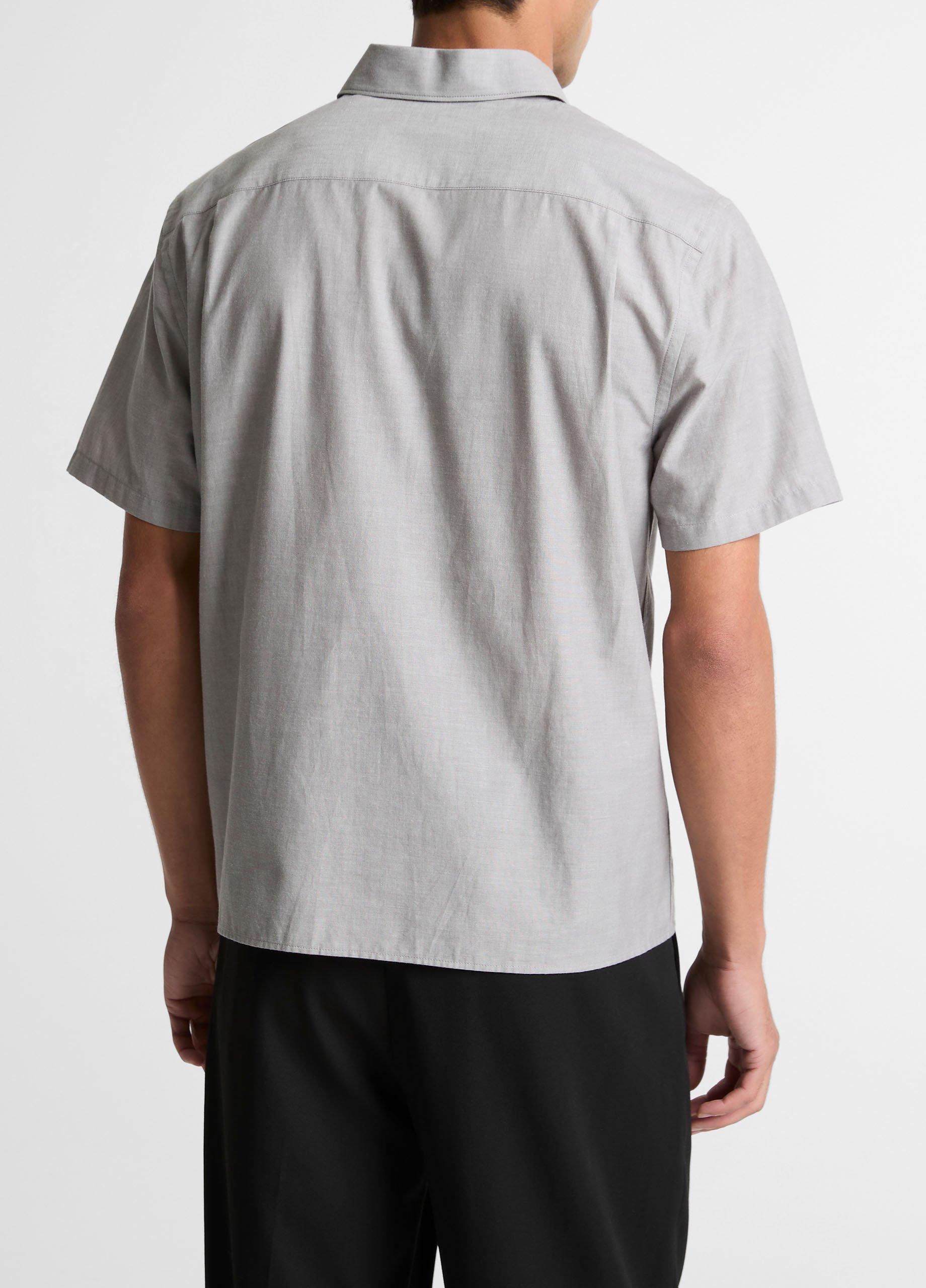 Cotton Short-Sleeve Button-Front Shirt&nbsp; image number 2