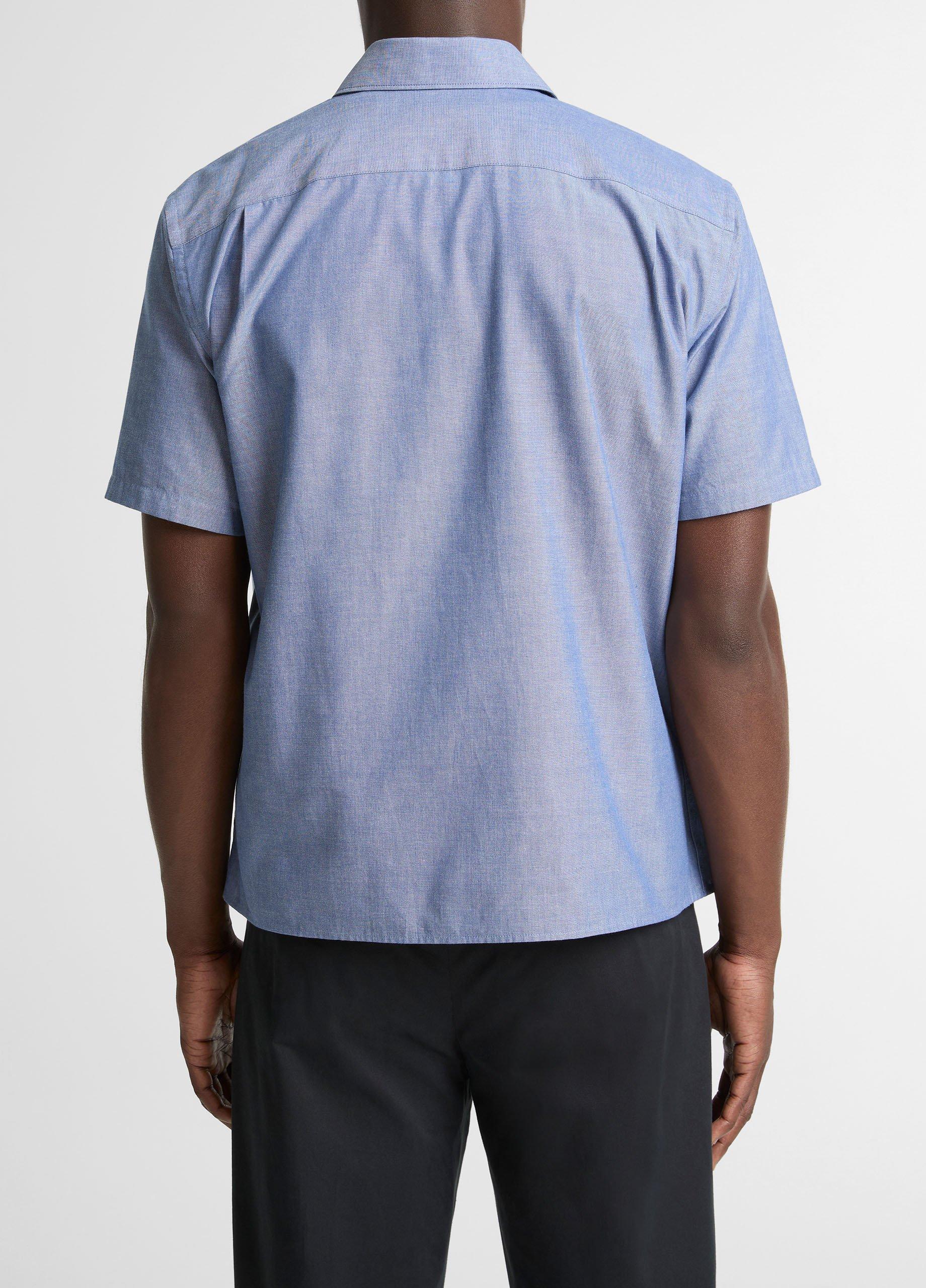 Cotton Short-Sleeve Button-Front Shirt&nbsp; image number 2