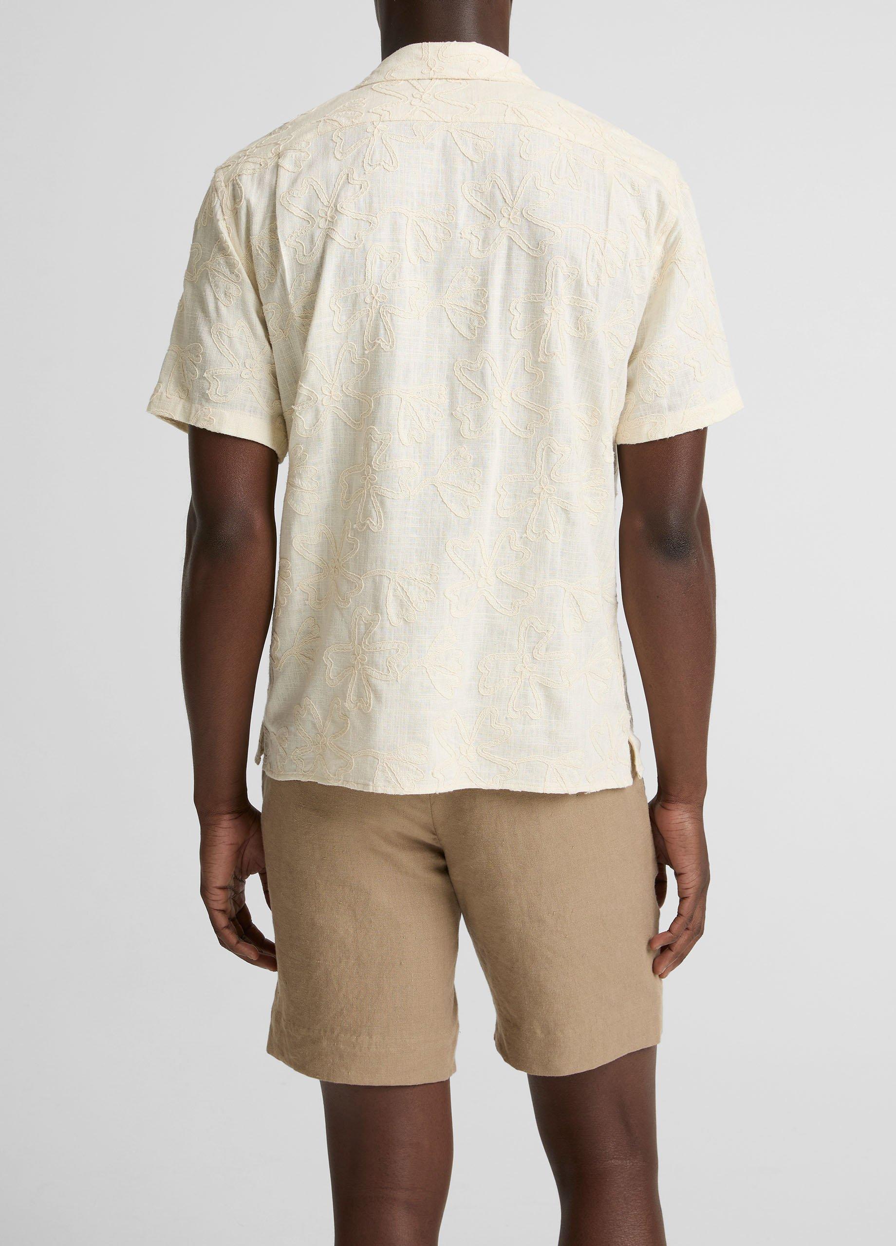 Embroidered Floral Cabana Shirt image number 2