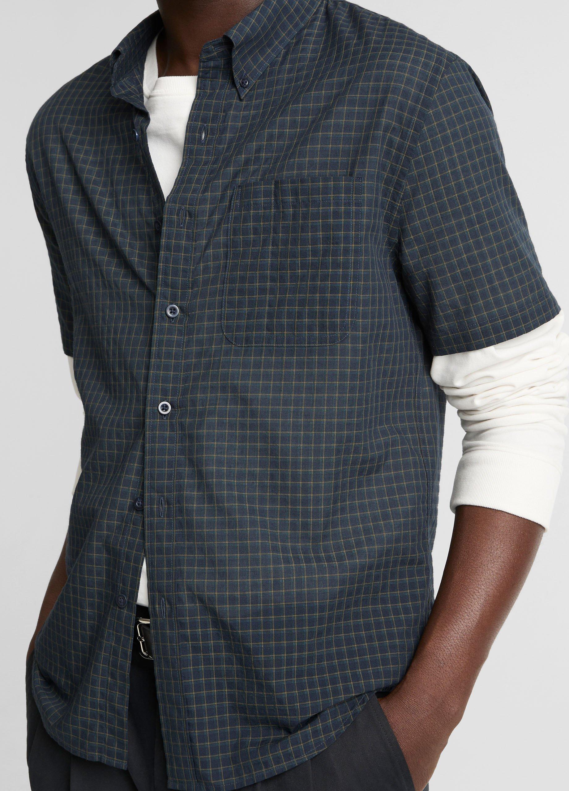 Cortland Plaid Cotton-Blend Button-Down Shirt image number 1