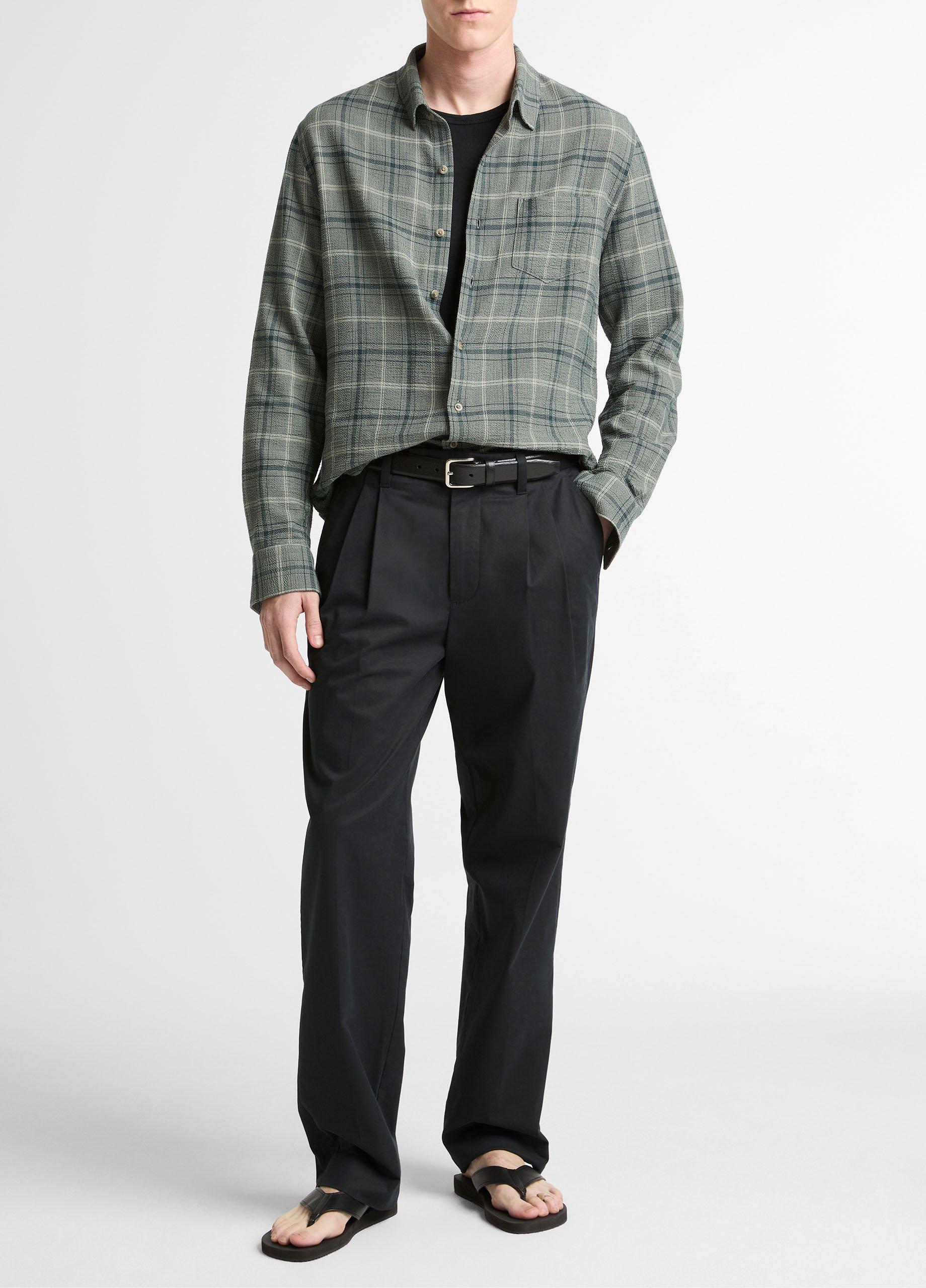 Catskill Plaid Cotton Button-Front Shirt image number 3