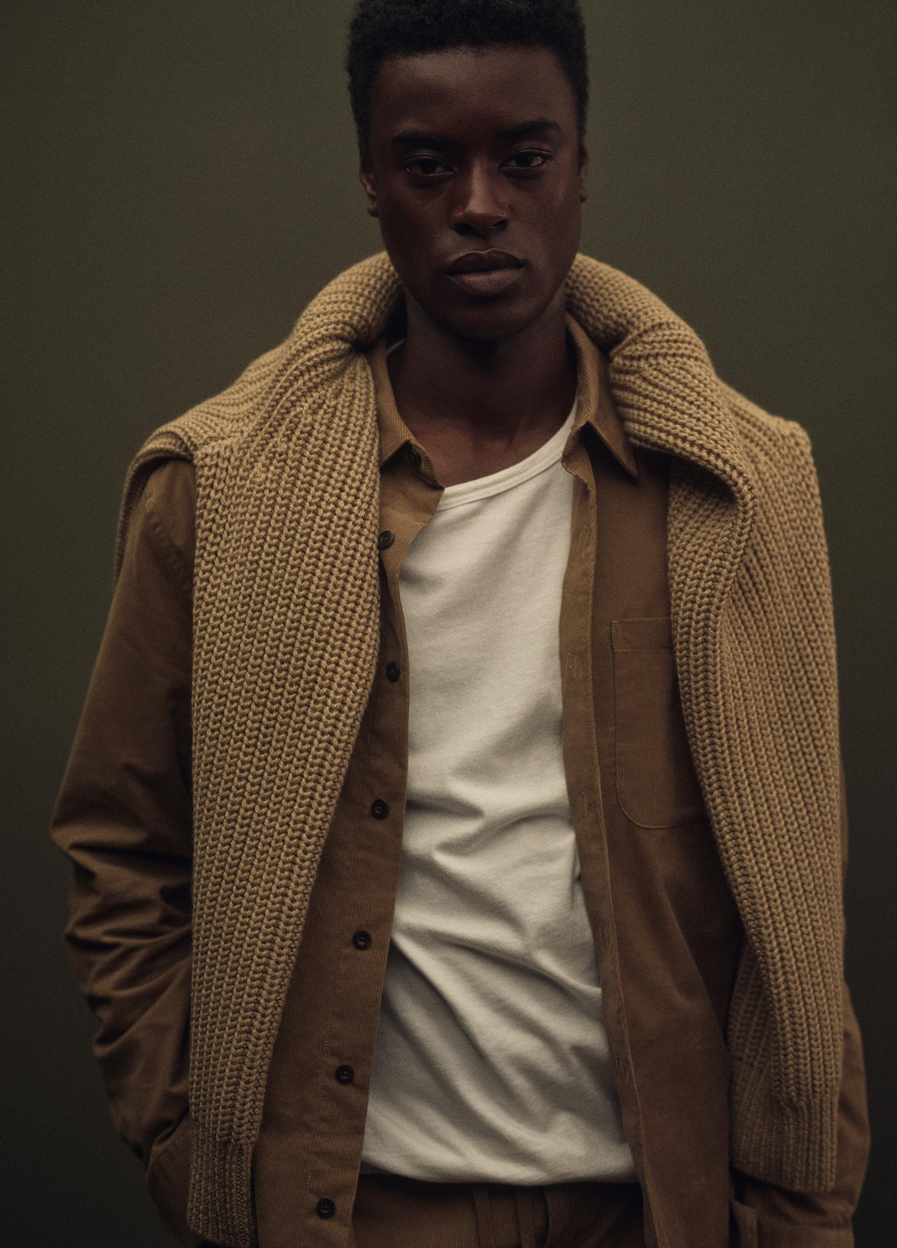 Utility Shaker Merino Wool Sweater image number 4