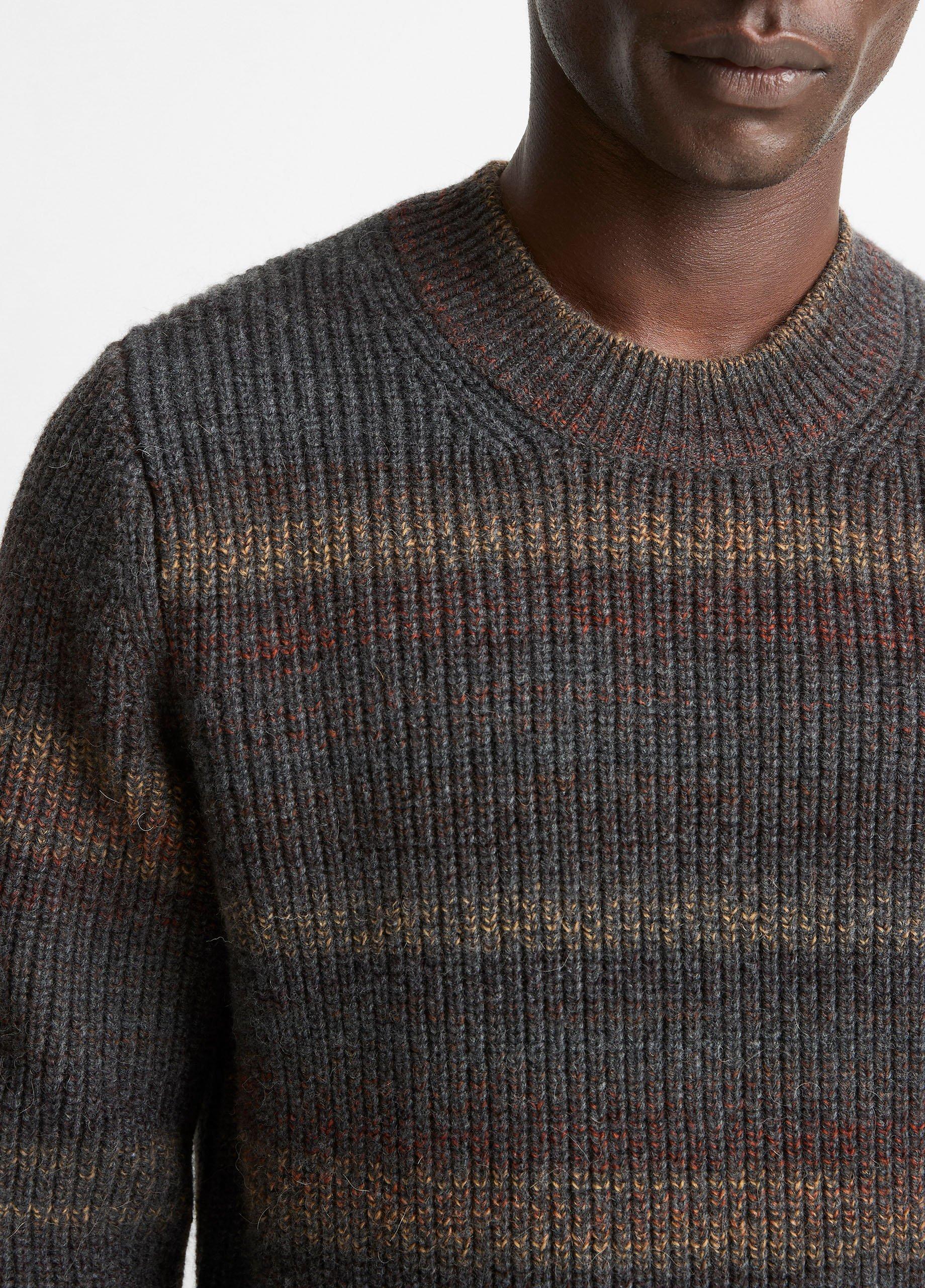 Space-Dye Shaker Wool-Blend Sweater image number 1