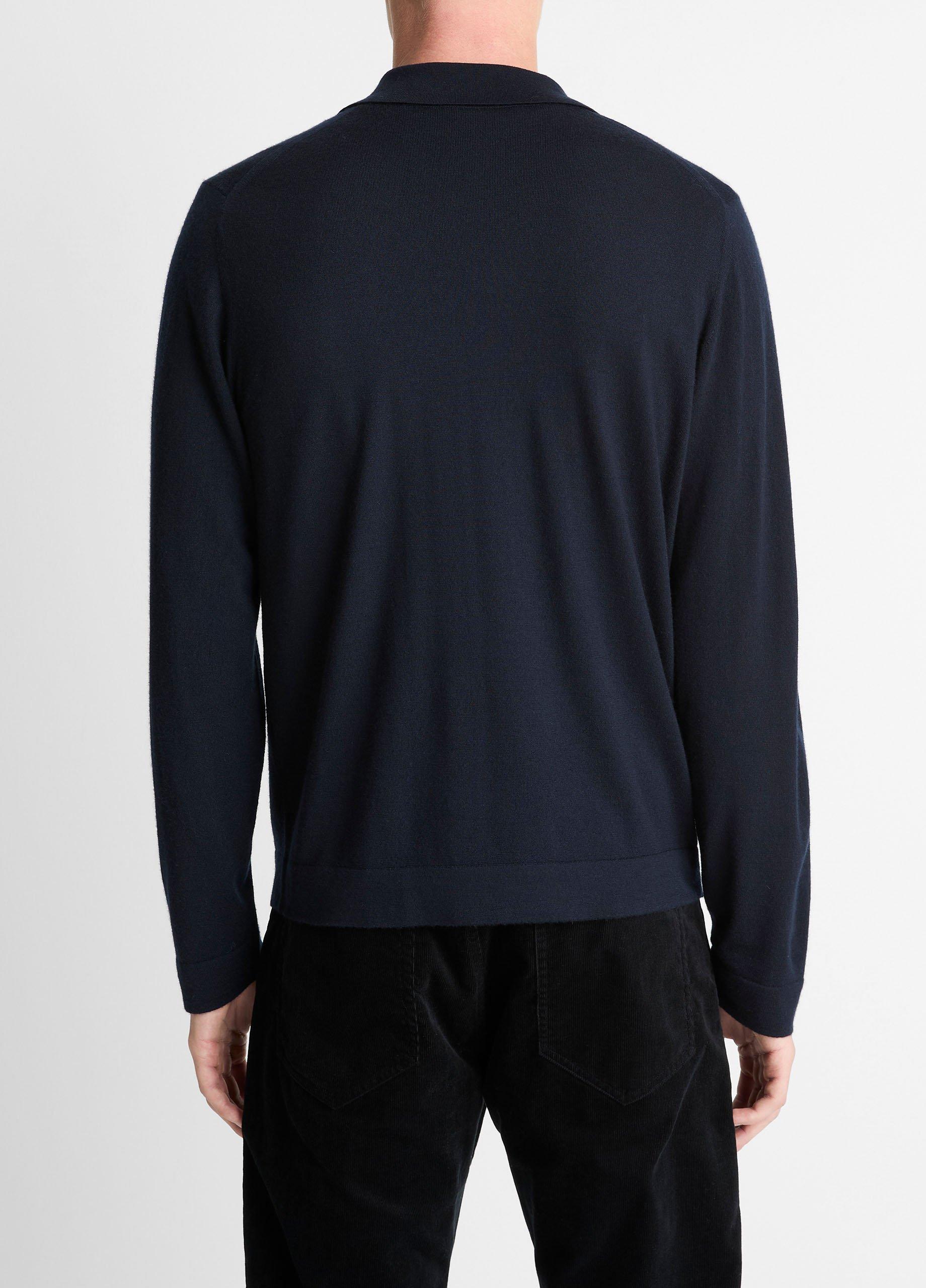 Featherweight Merino Wool-Cashmere Sweater Shirt image number 2