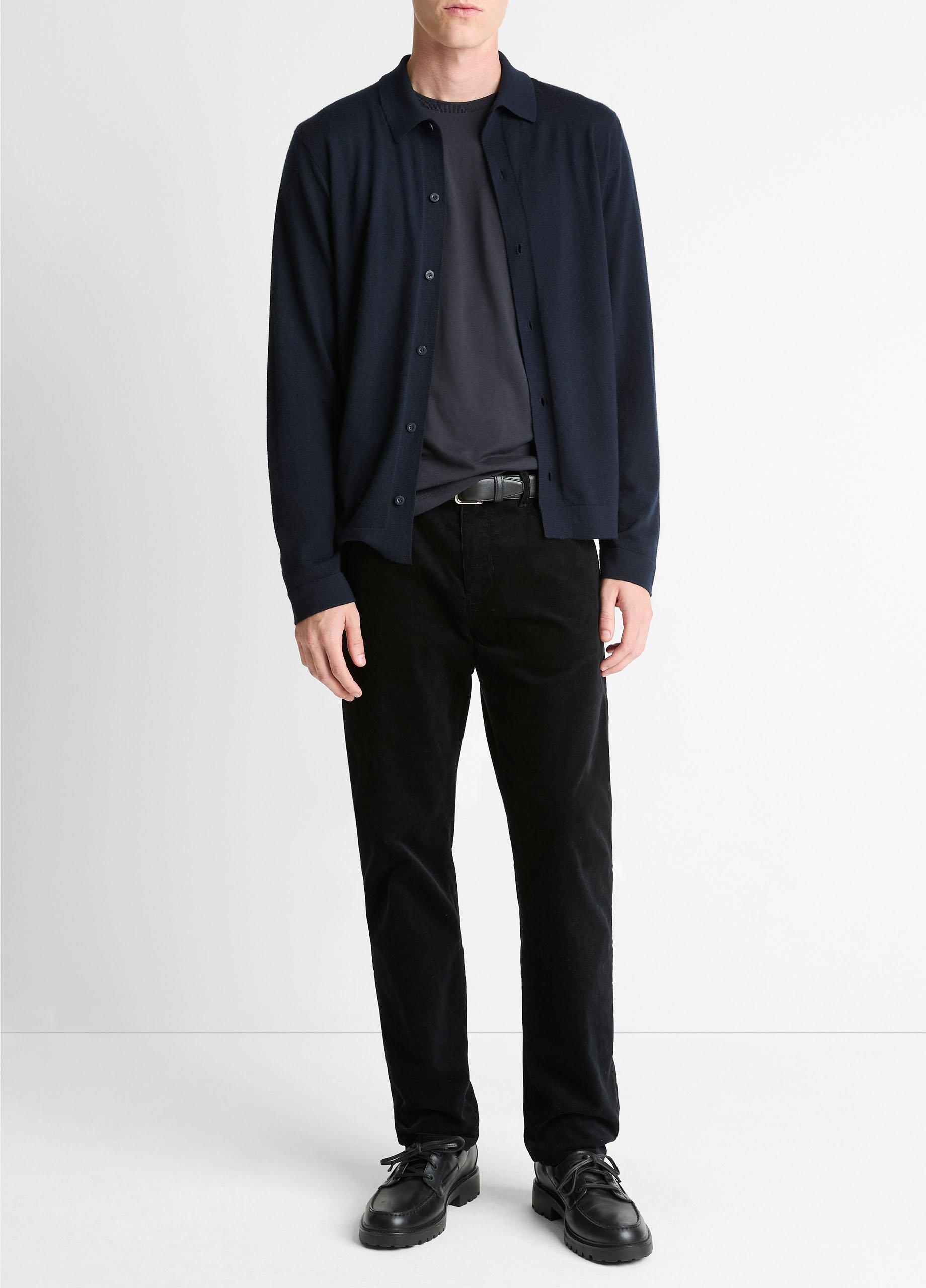 Featherweight Merino Wool-Cashmere Sweater Shirt image number 3