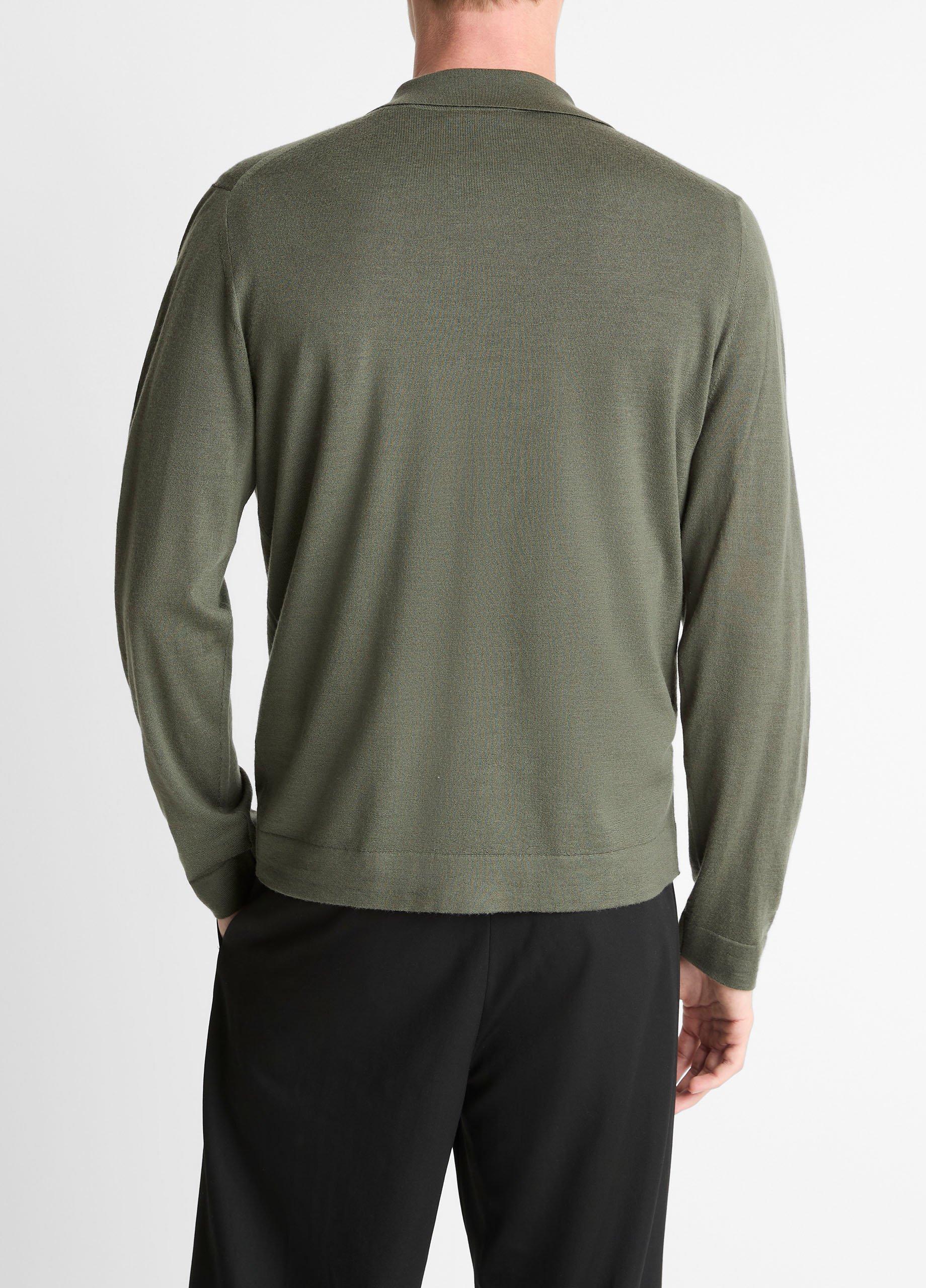 Featherweight Merino Wool-Cashmere Sweater Shirt image number 2