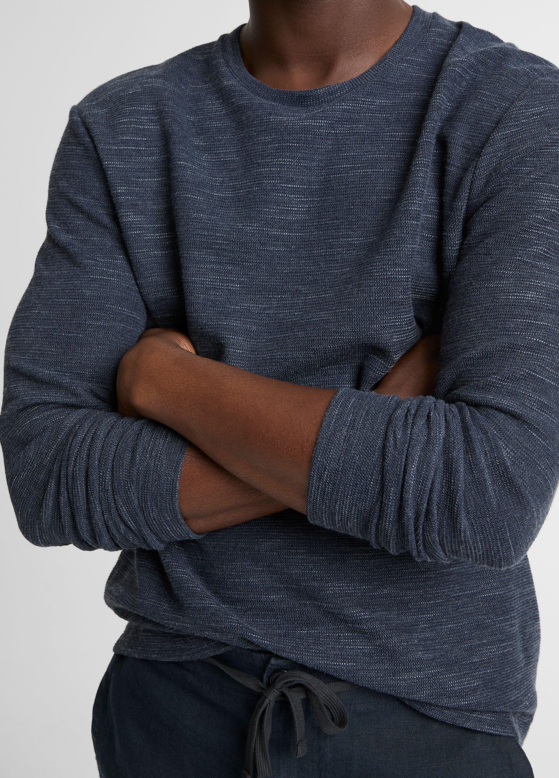 Double-Knit Cotton-Blend Long-Sleeve Shirt image number 1