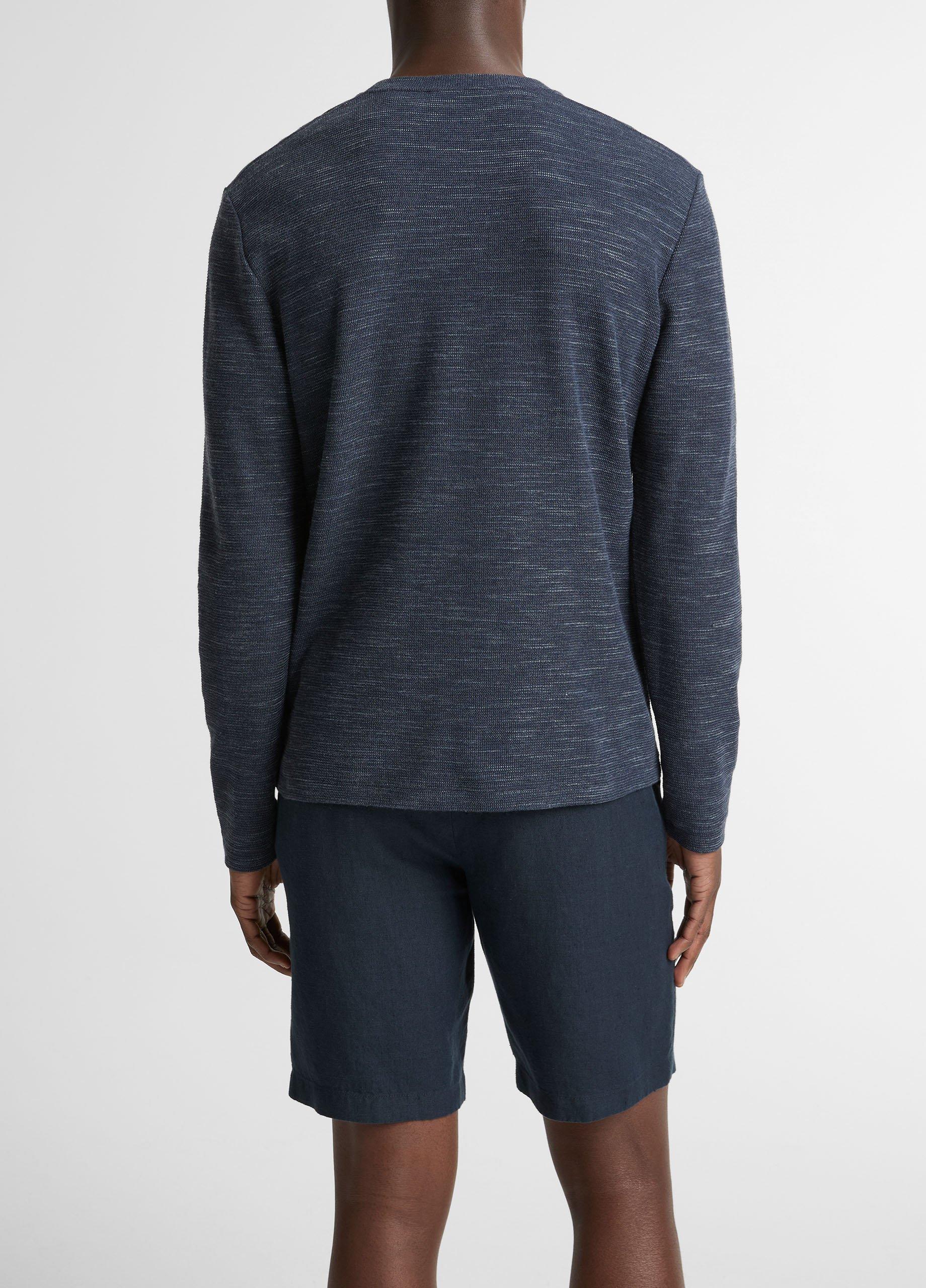 Double-Knit Cotton-Blend Long-Sleeve Shirt image number 2