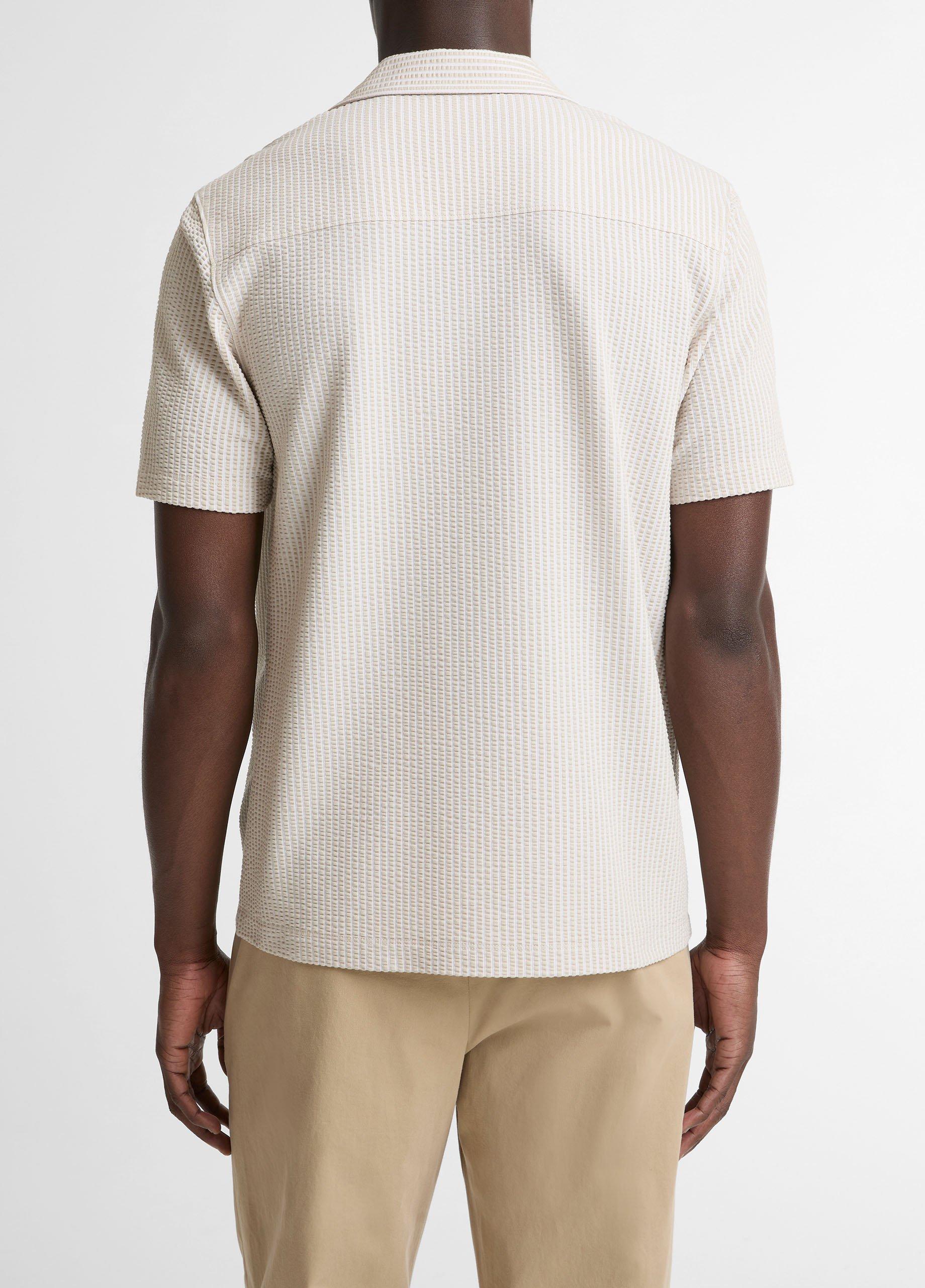 Seersucker Stripe Stretch-Cotton Cabana Shirt image number 2