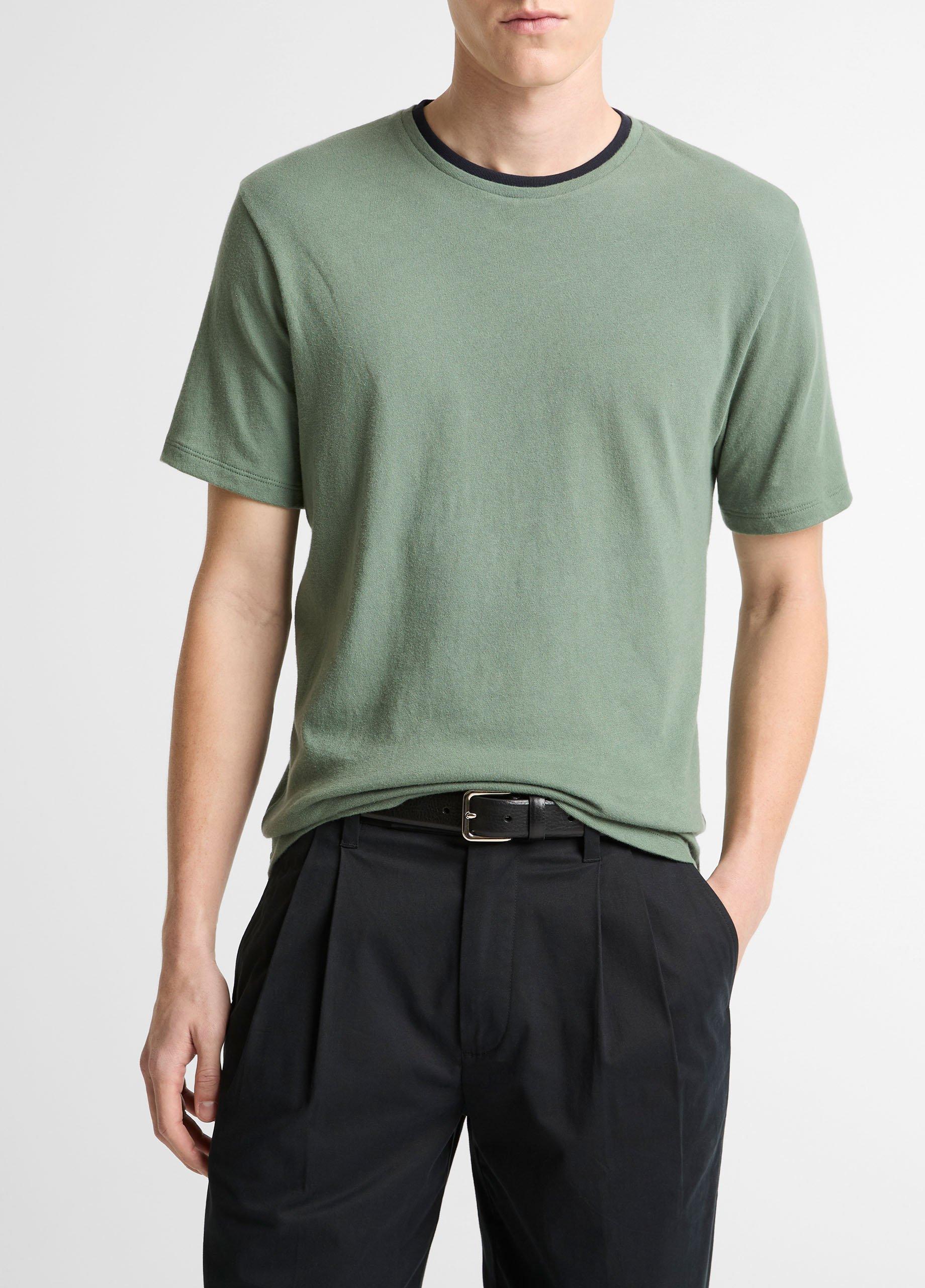 Cotton Double-Collar T-Shirt from Vince - $128