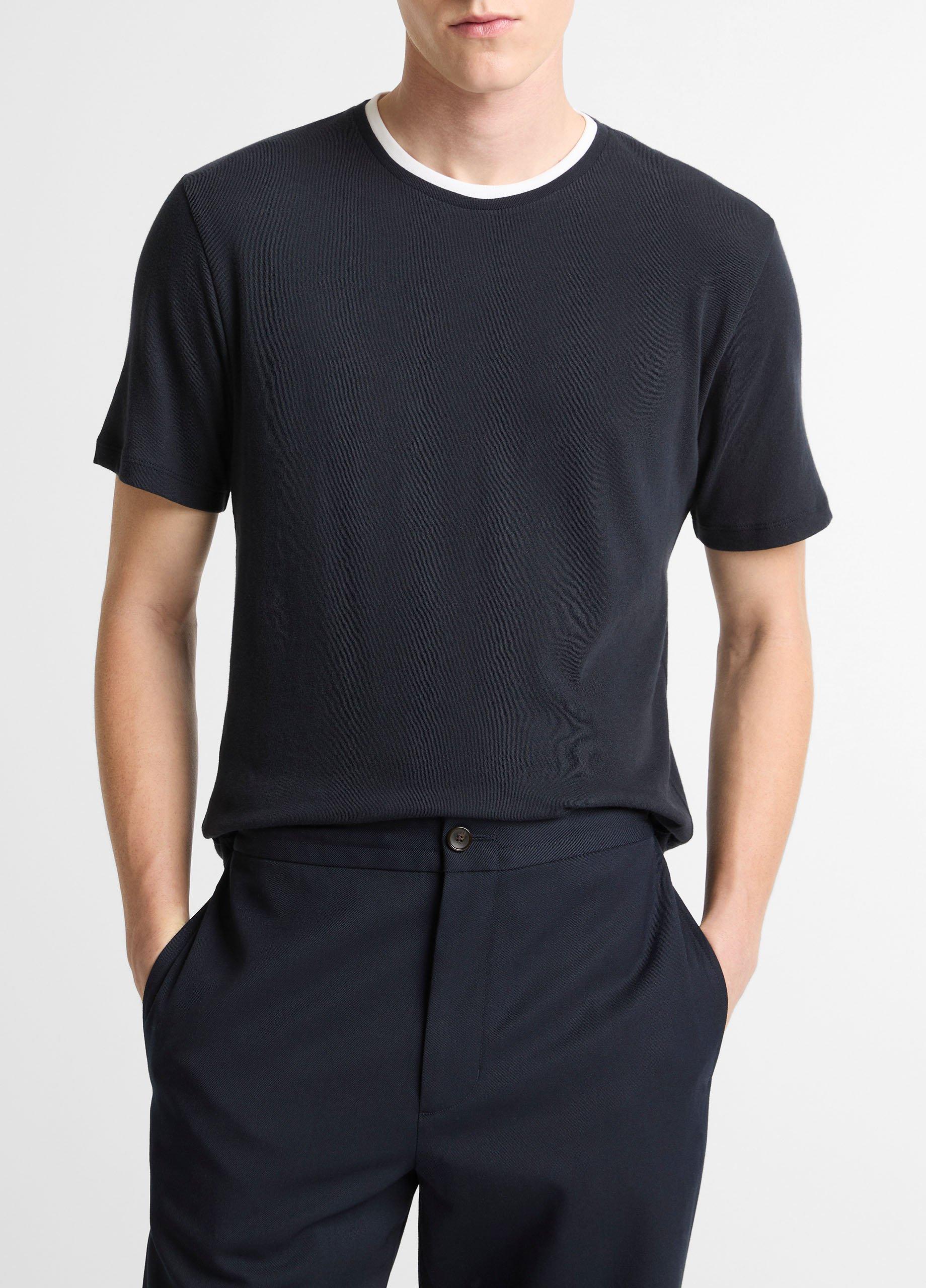 Cotton Double-Collar T-Shirt from Vince - $128