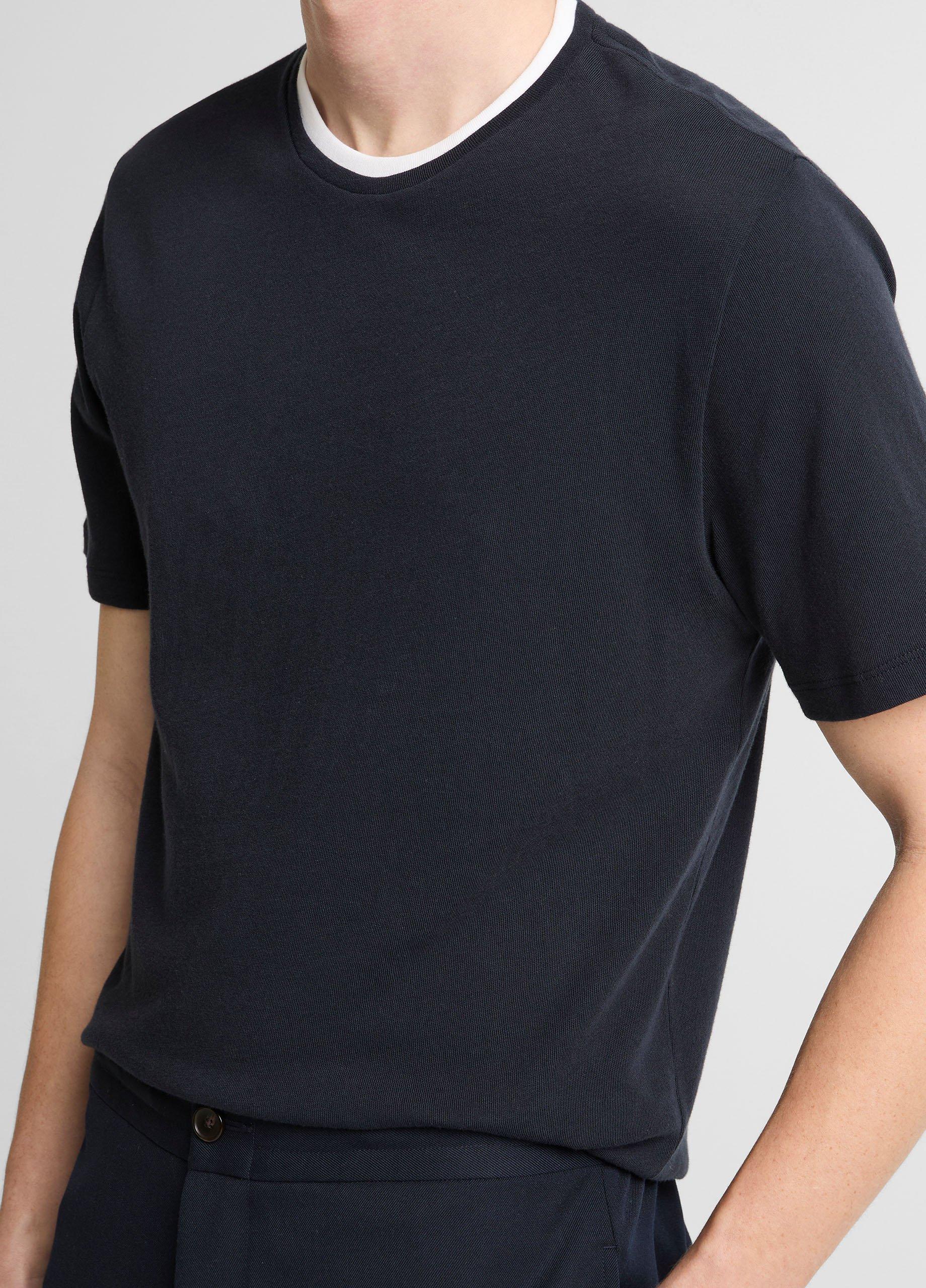 Cotton Double-Collar T-Shirt image number 1