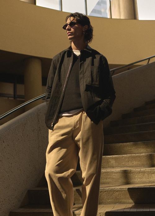 Ribbed Italian Cotton-Blend V-Neck Sweater