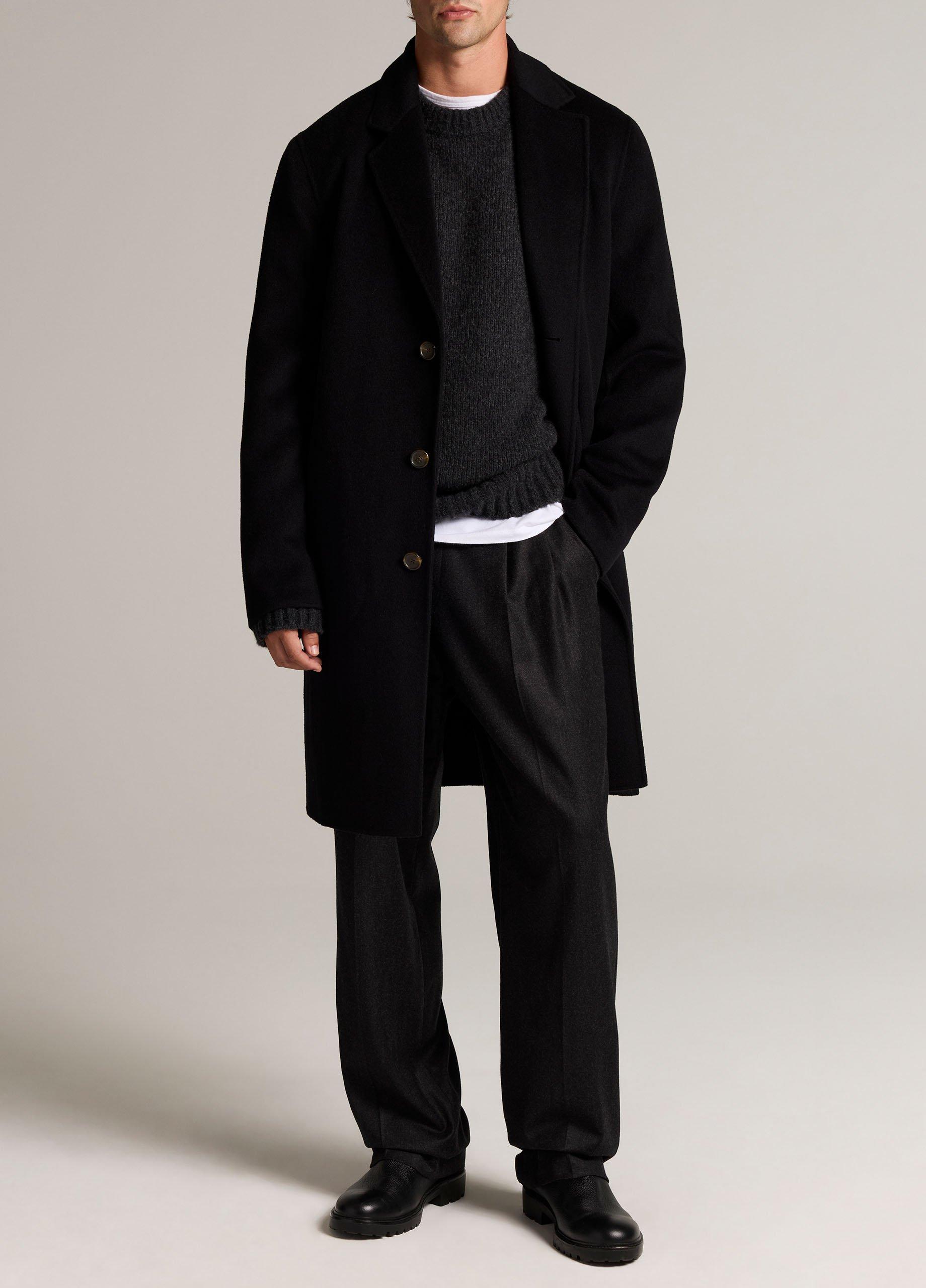 Splittable Wool-Cashmere Single-Breasted Topcoat image number 0
