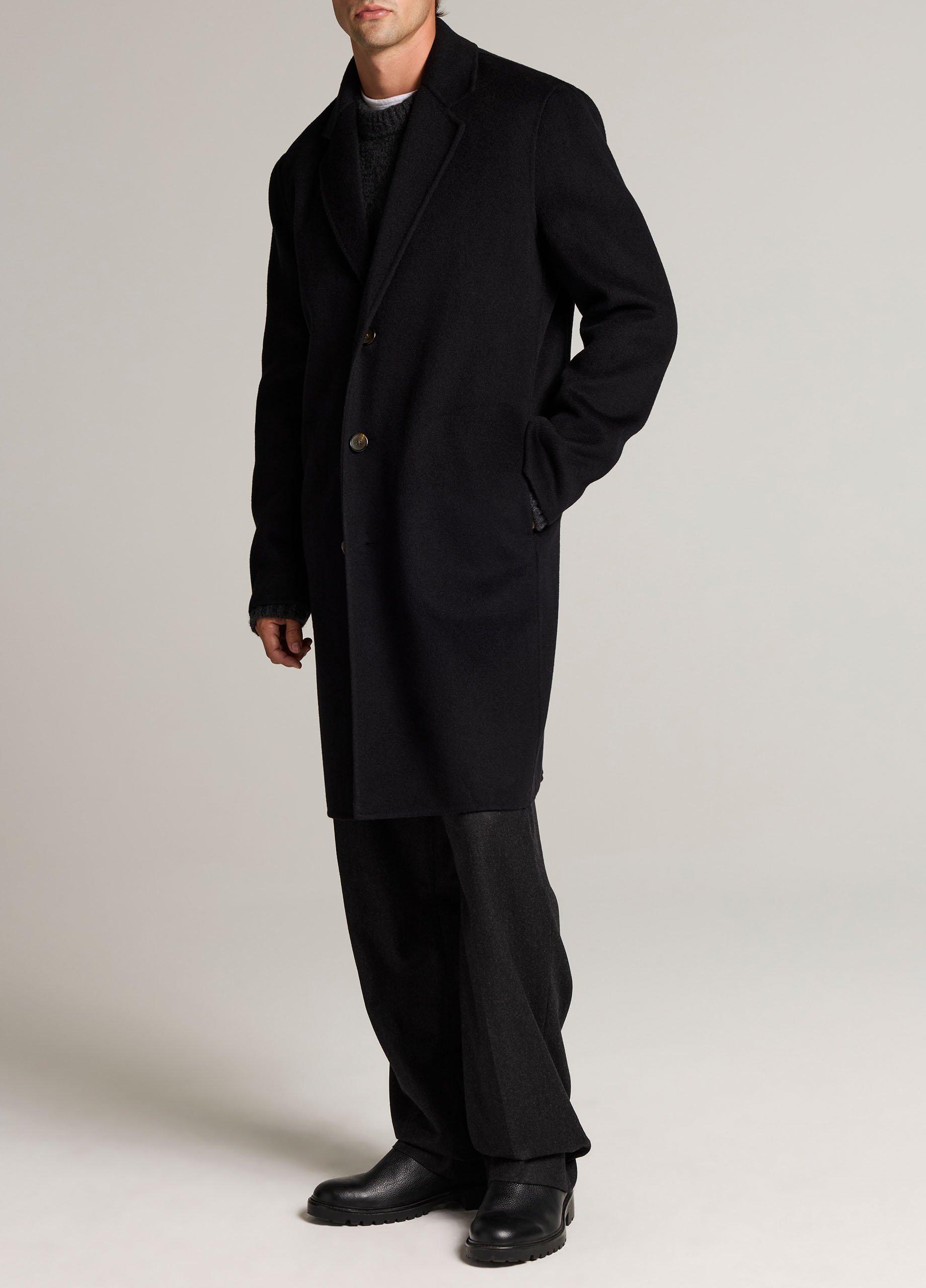 Splittable Wool-Cashmere Single-Breasted Topcoat image number 1