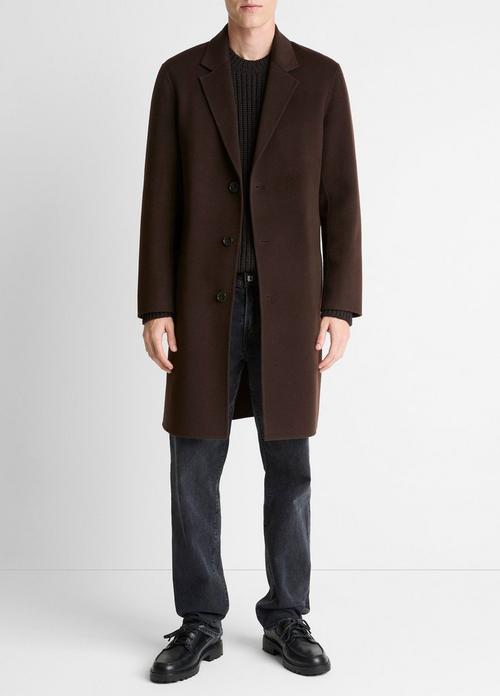 Splittable Wool-Cashmere Single-Breasted Topcoat