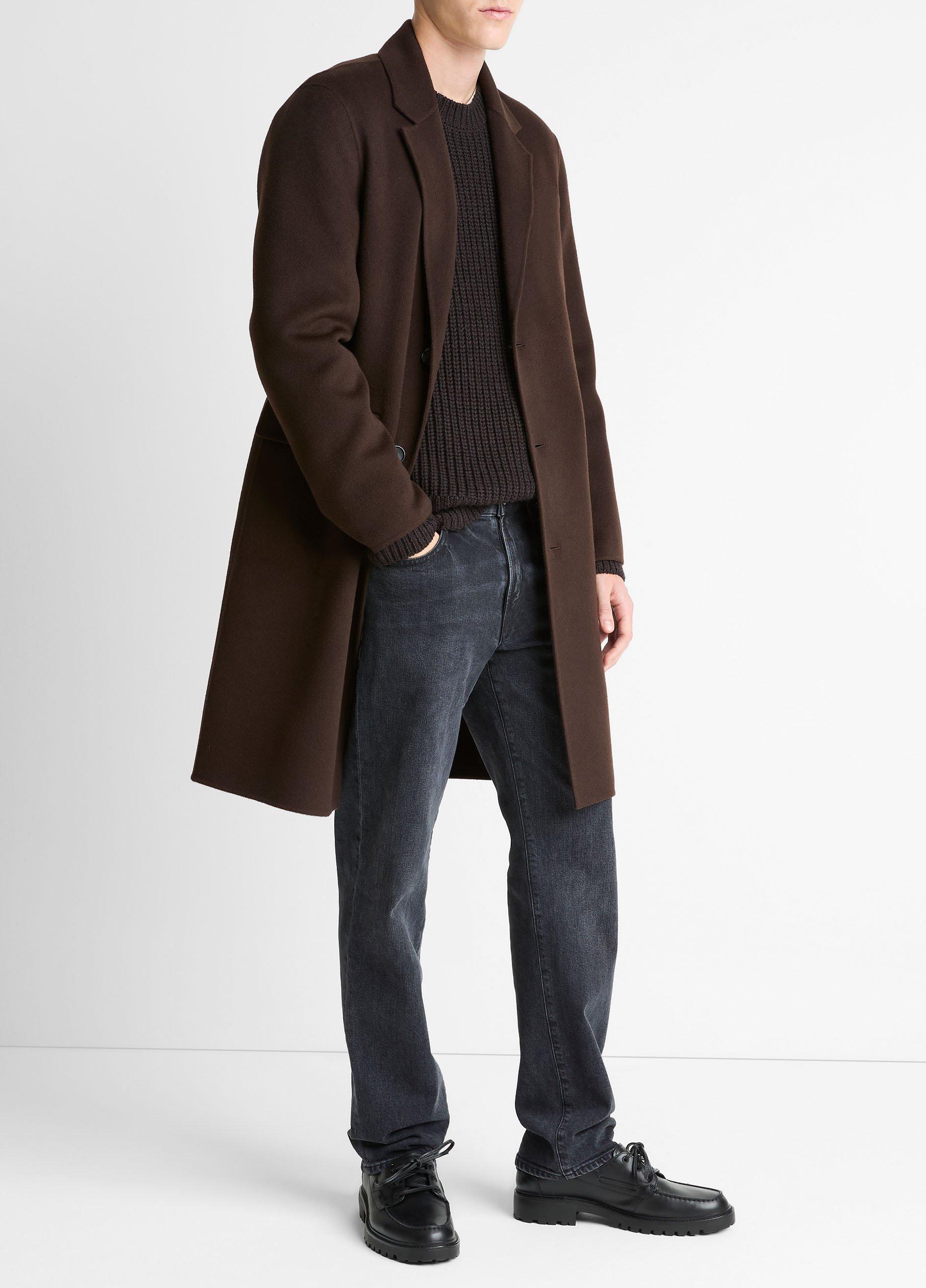Splittable Wool-Cashmere Single-Breasted Topcoat image number 1