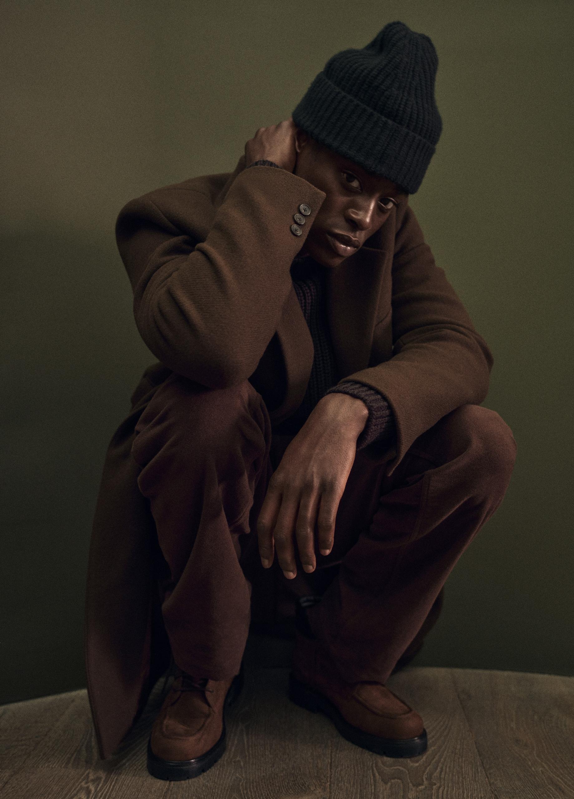 Splittable Wool-Cashmere Single-Breasted Topcoat image number 4