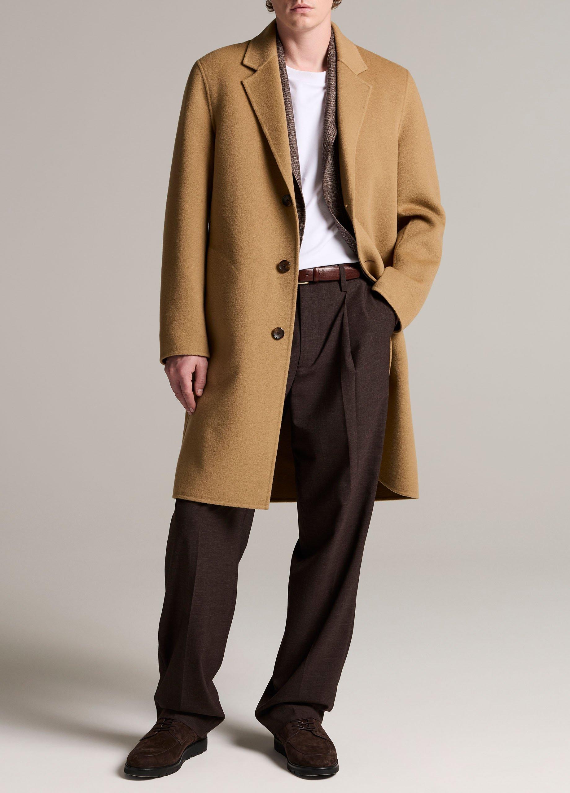 Splittable Wool-Cashmere Single-Breasted Topcoat image number 0