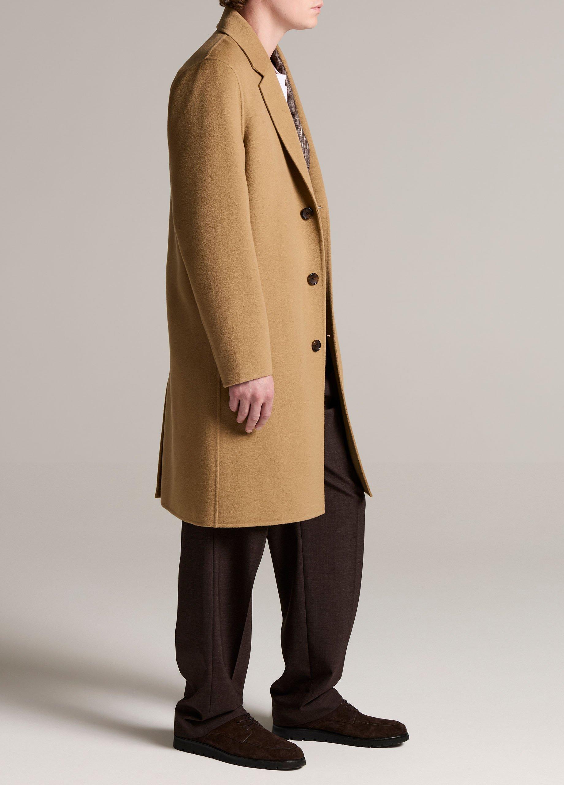 Splittable Wool-Cashmere Single-Breasted Topcoat image number 1
