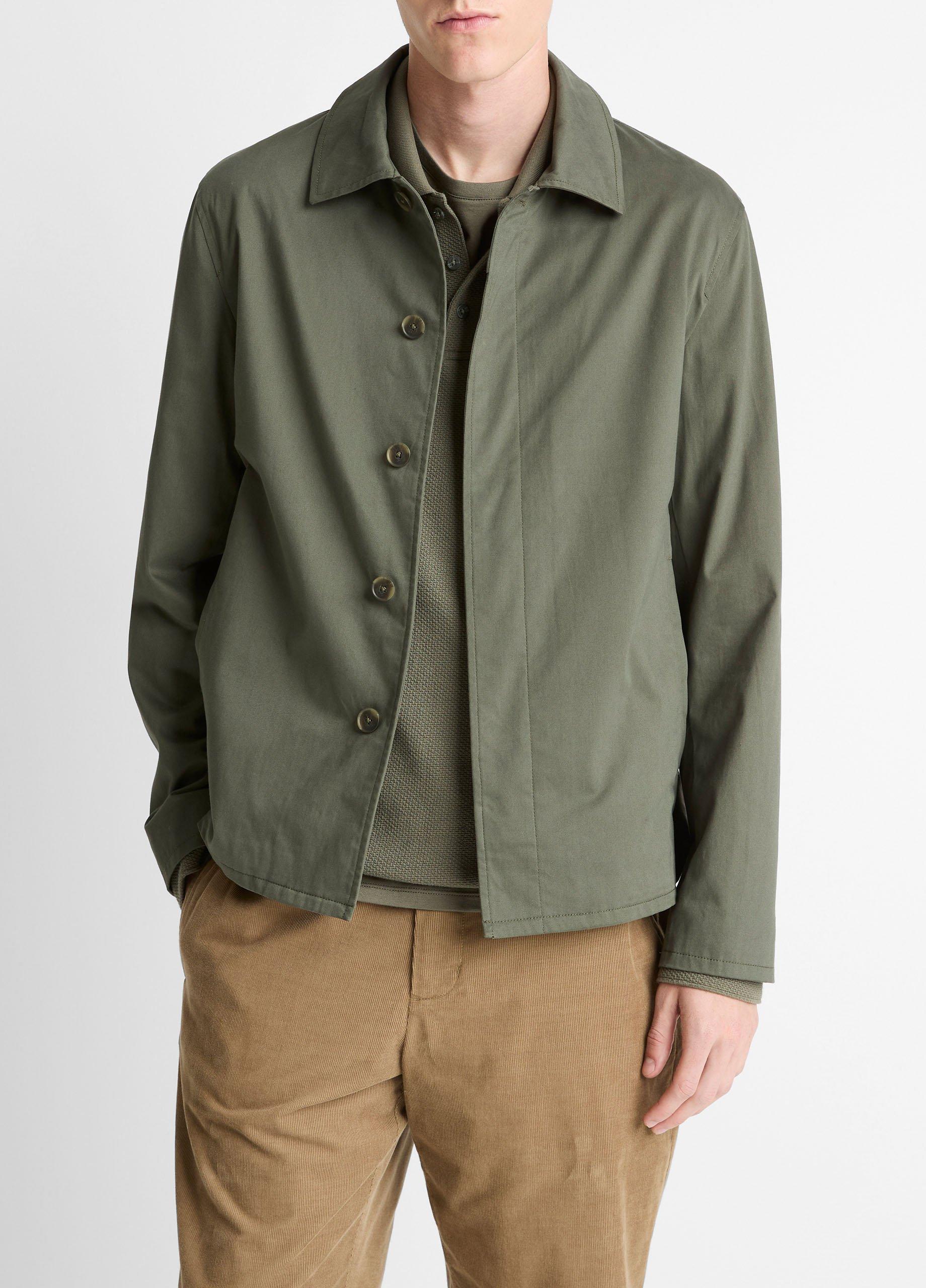 Italian Peached Stretch-Cotton Jacket image number 0