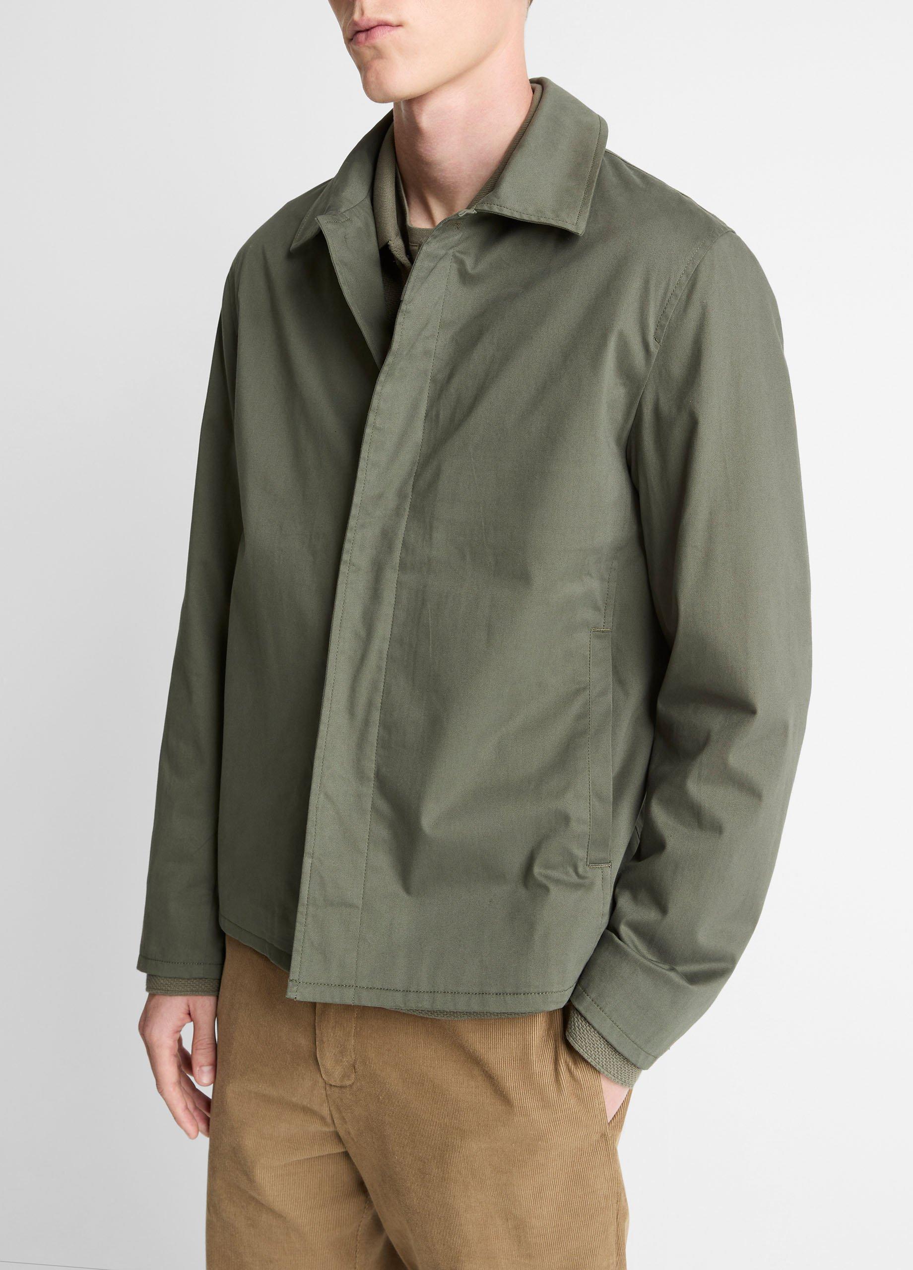 Italian Peached Stretch-Cotton Jacket image number 1