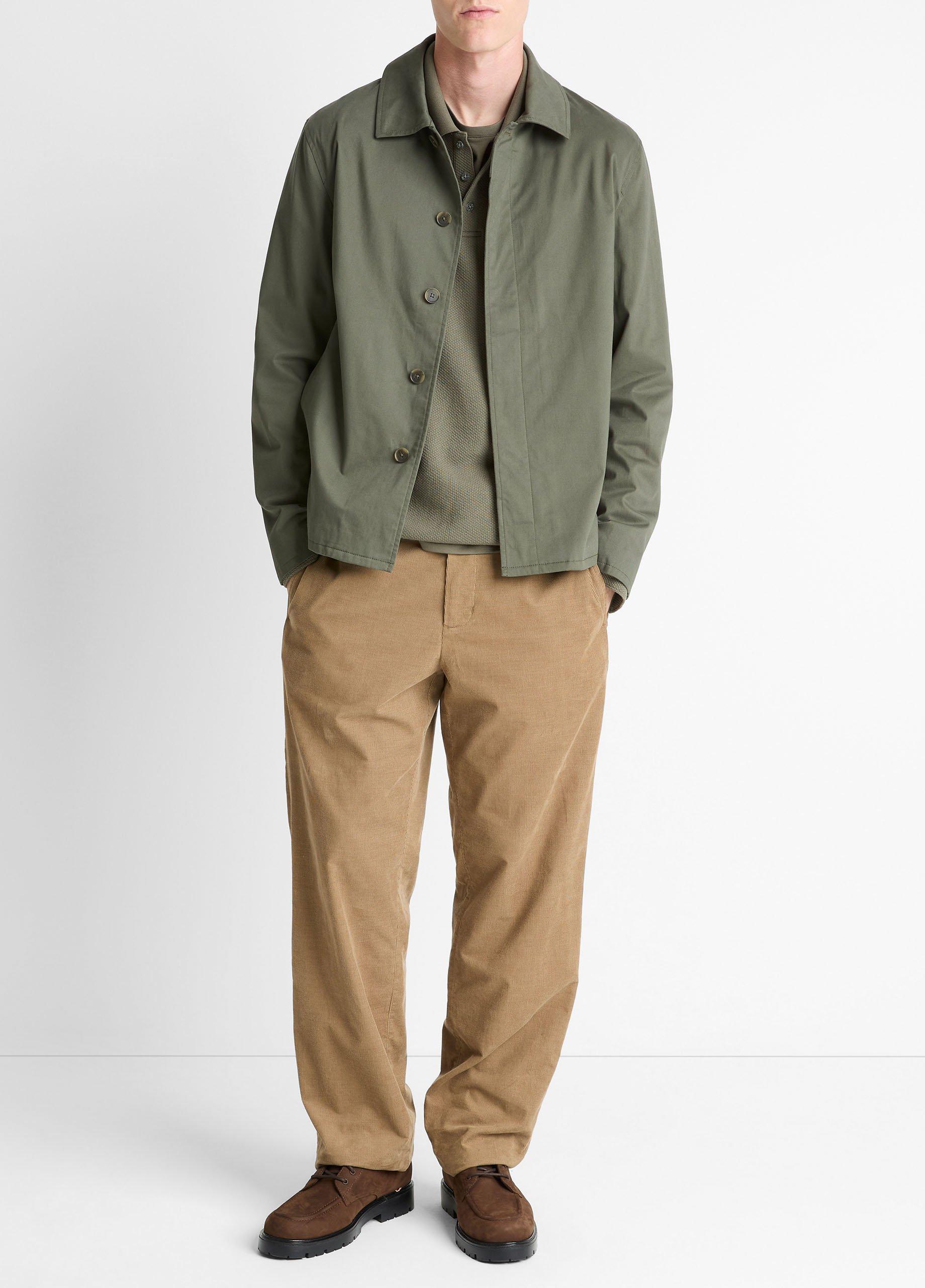 Italian Peached Stretch-Cotton Jacket image number 3