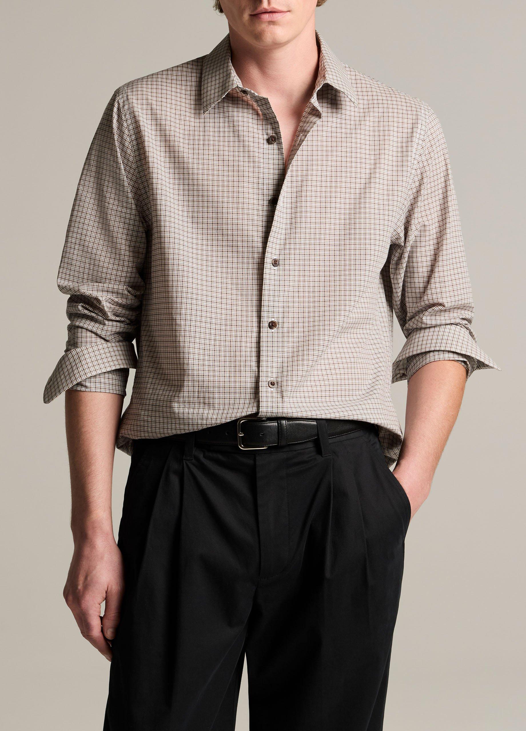 Condor Plaid Cotton Button-Front Shirt image number 0
