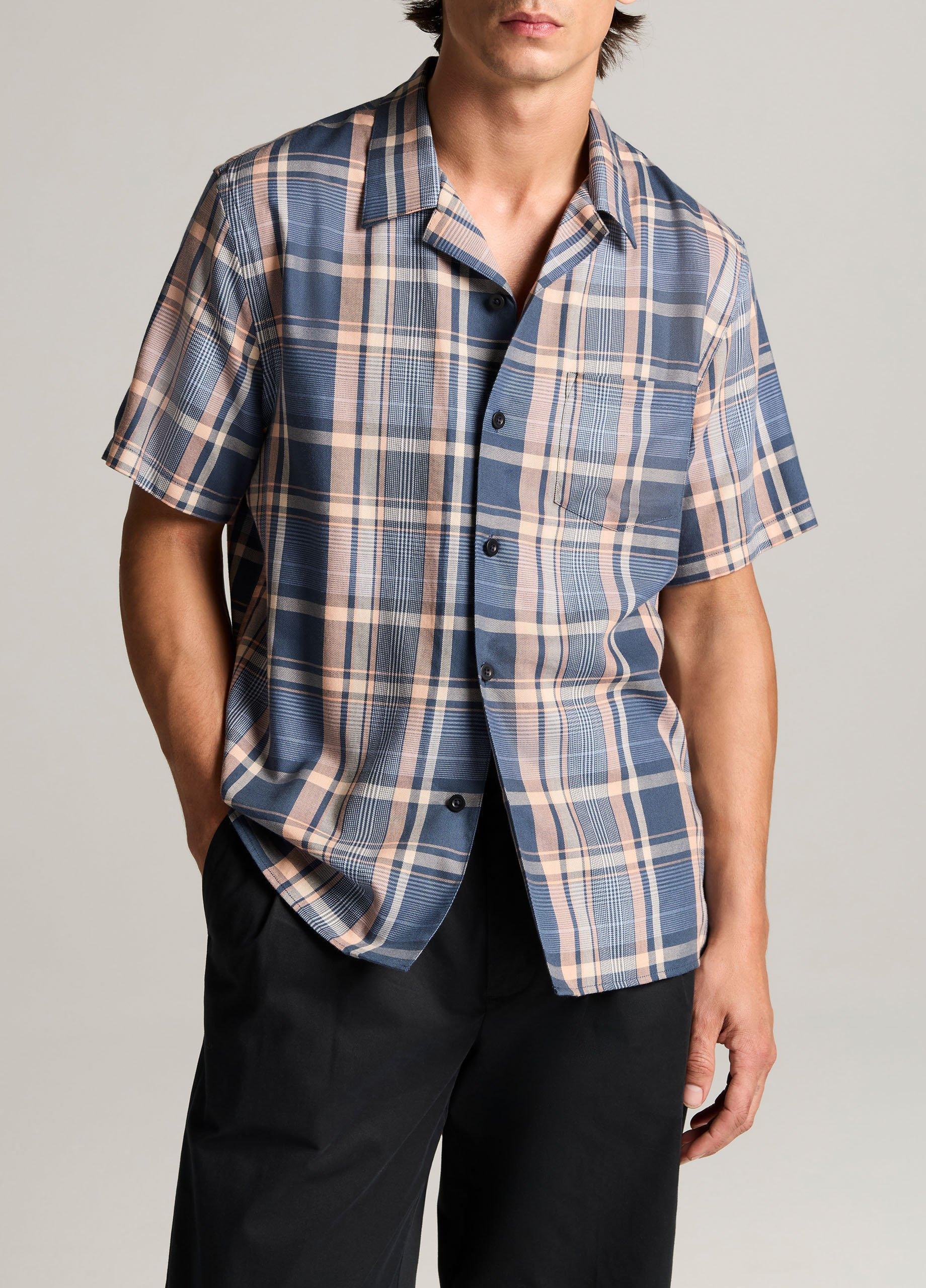 Prine Plaid Cotton-Blend Cabana Shirt image number 0