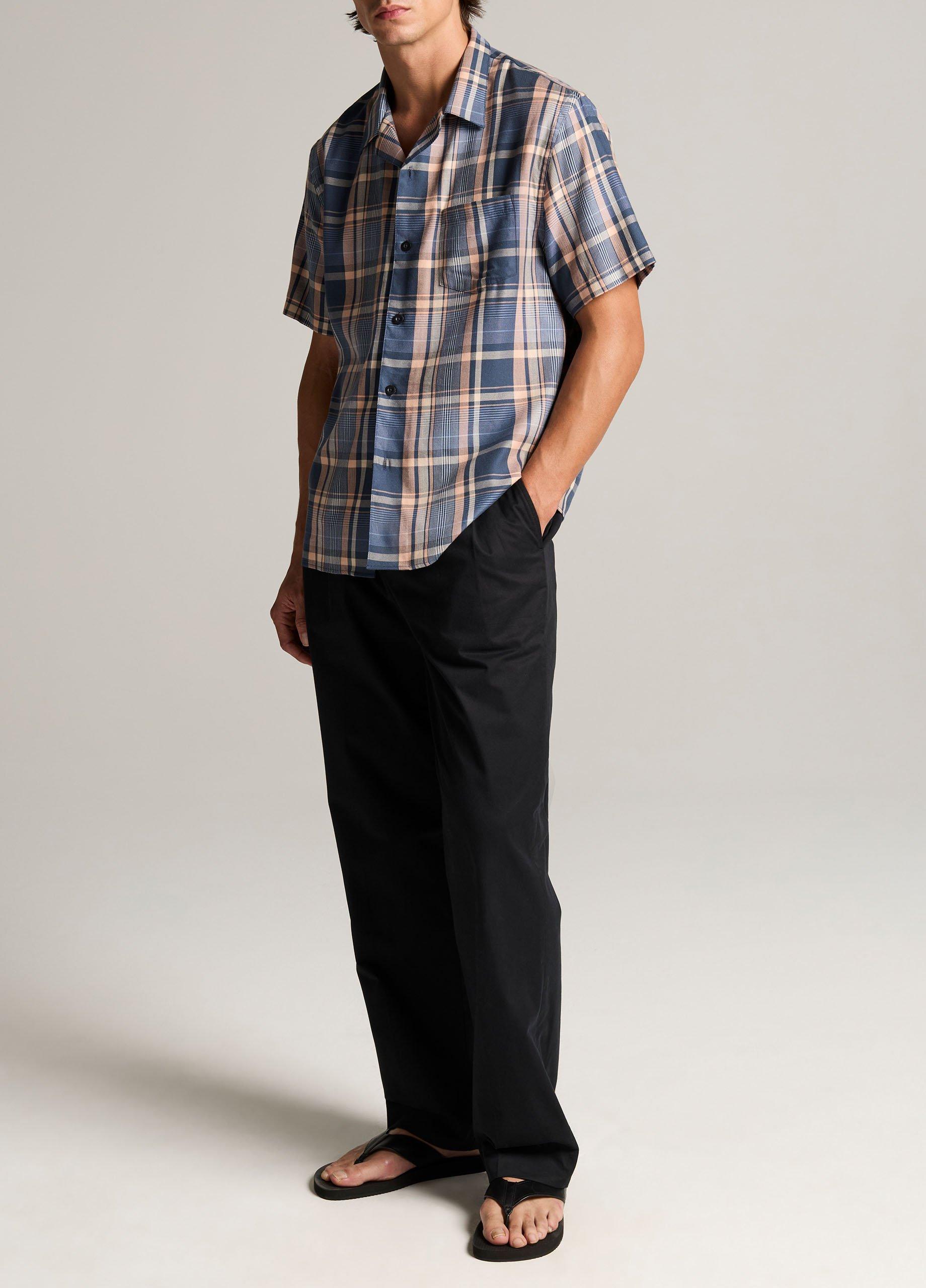 Prine Plaid Cotton-Blend Cabana Shirt image number 3
