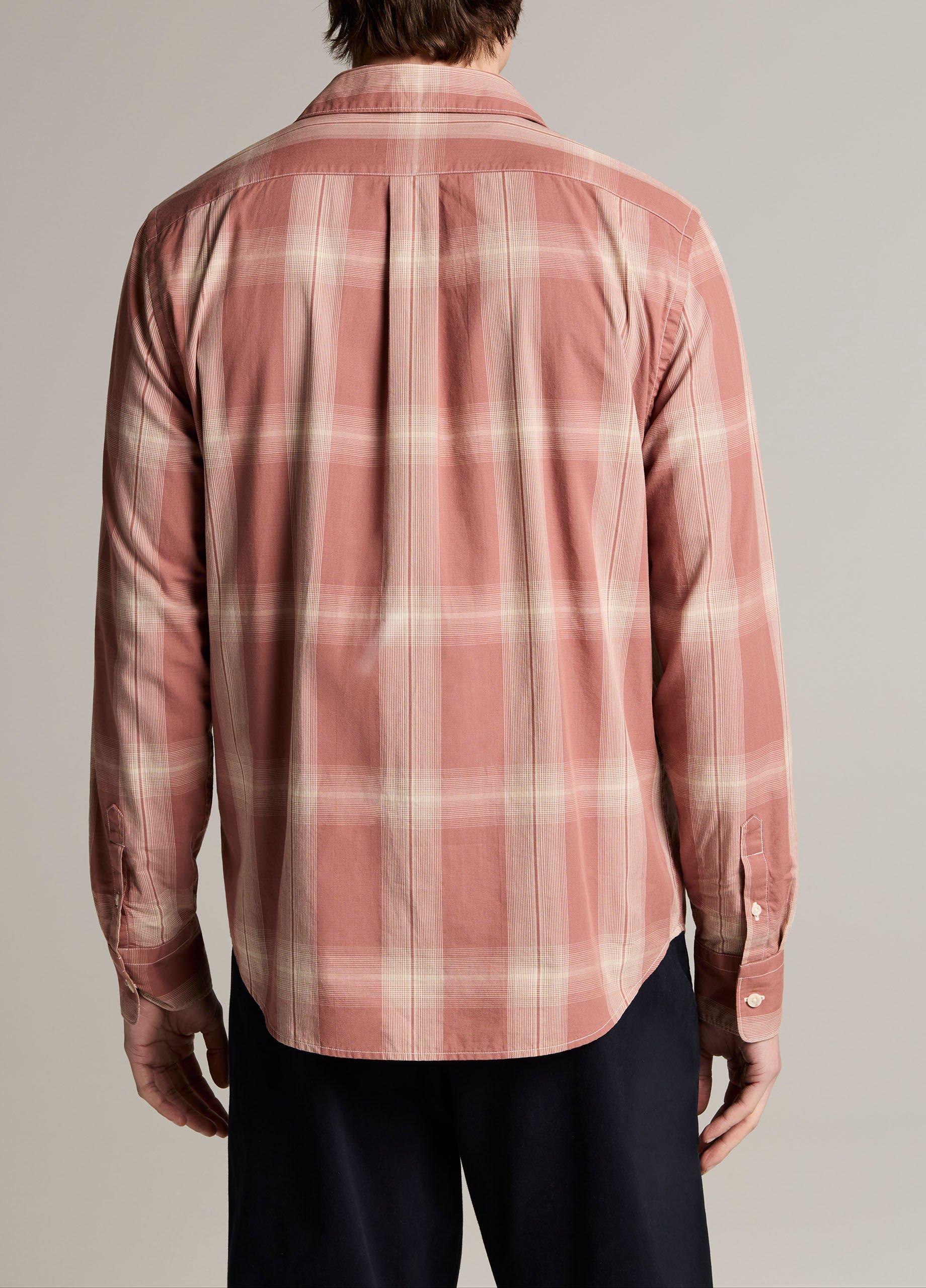Townes Plaid Cotton Button-Front Shirt image number 2