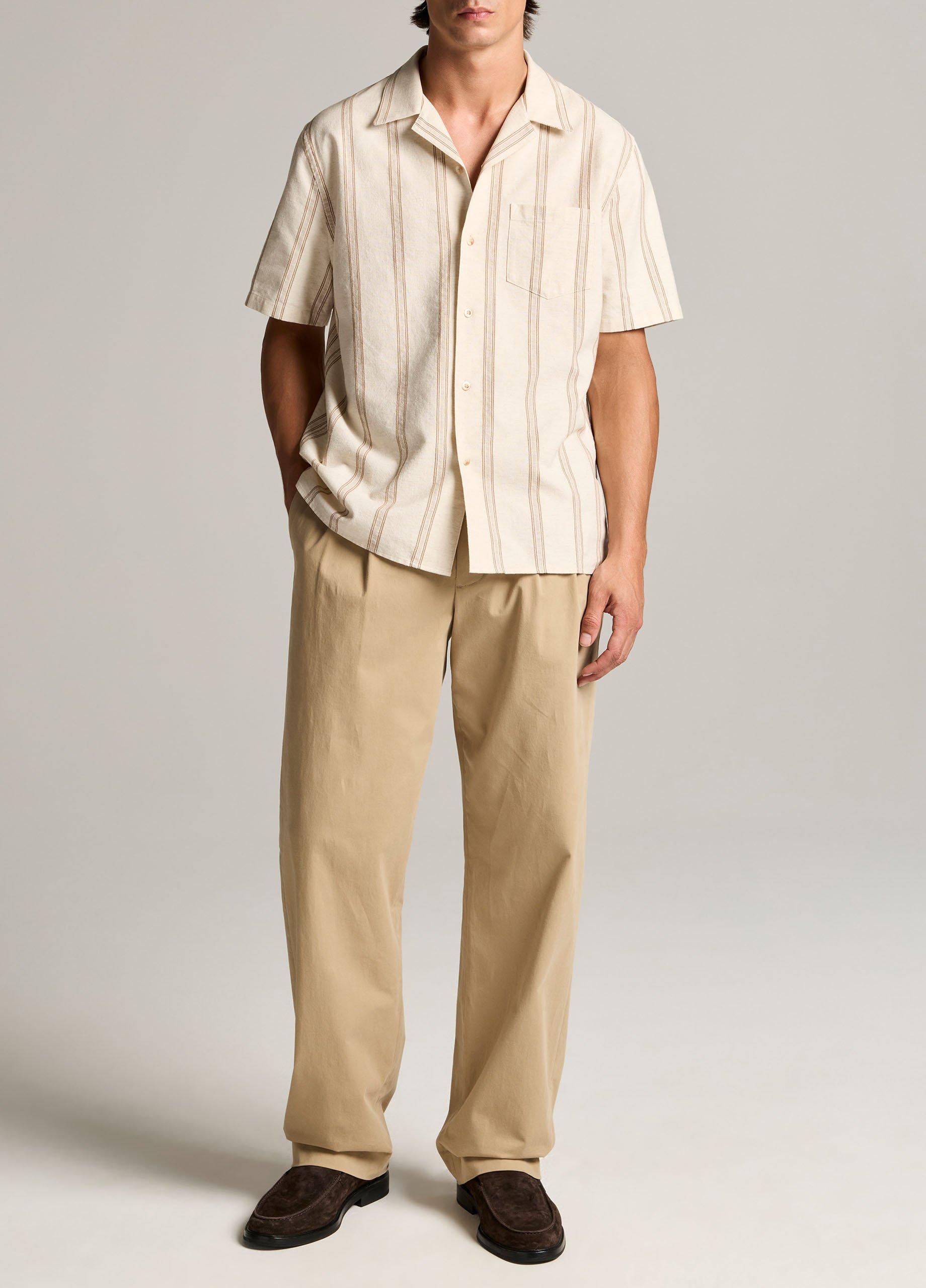 Cove Stripe Cotton-Hemp Cabana Shirt image number 3