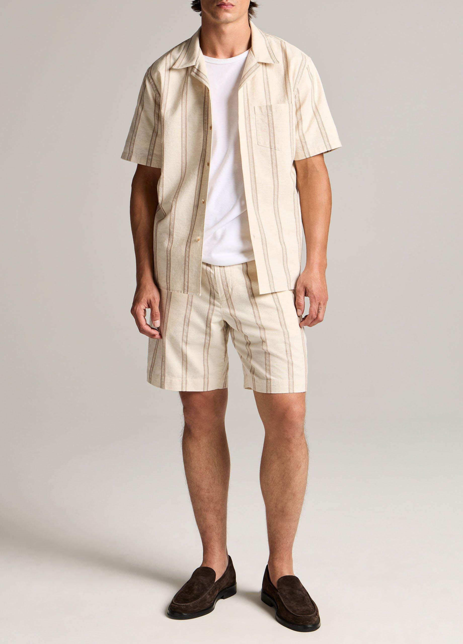Cove Stripe Cotton-Hemp Short image number 0