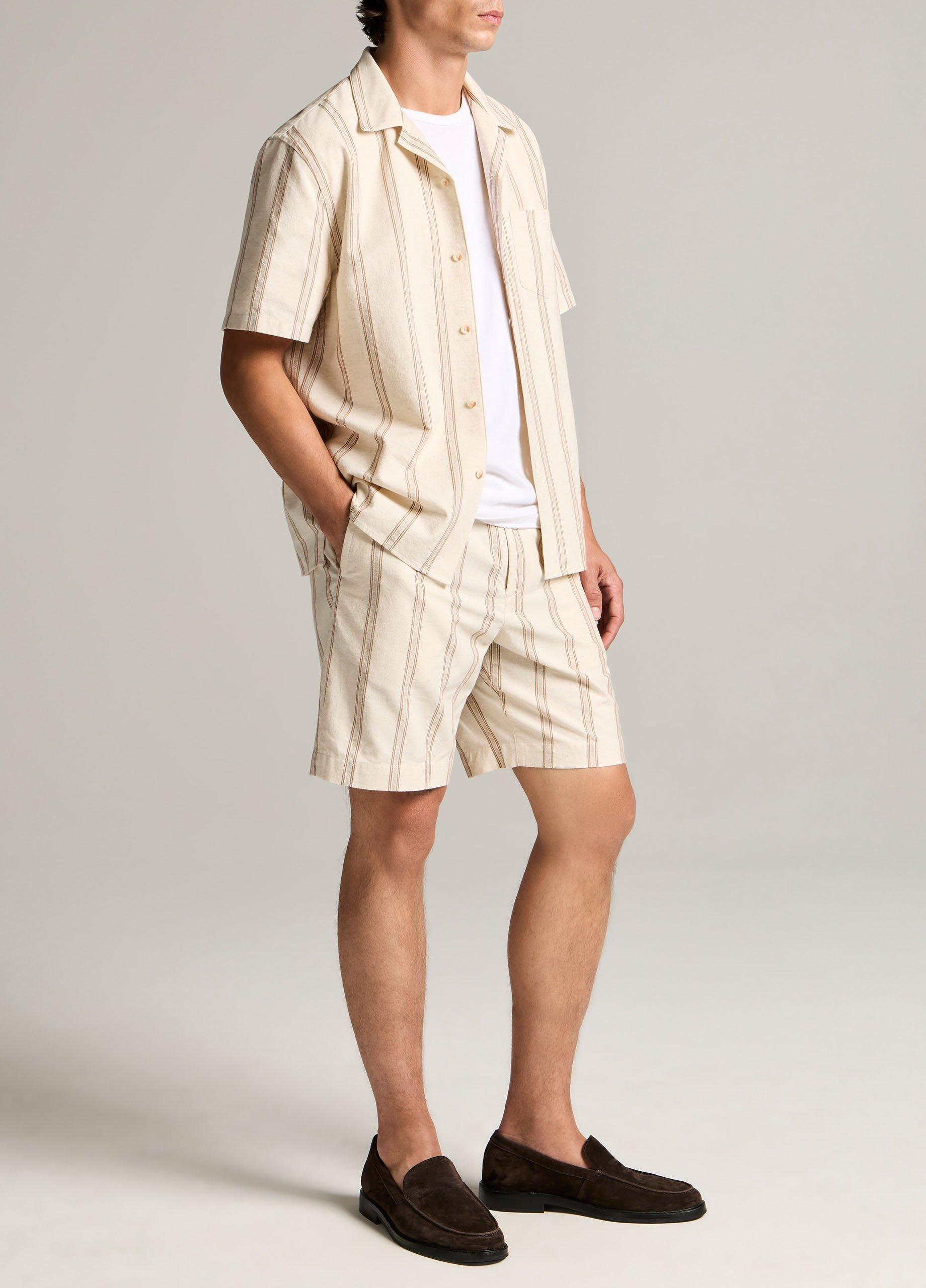 Cove Stripe Cotton-Hemp Short image number 1