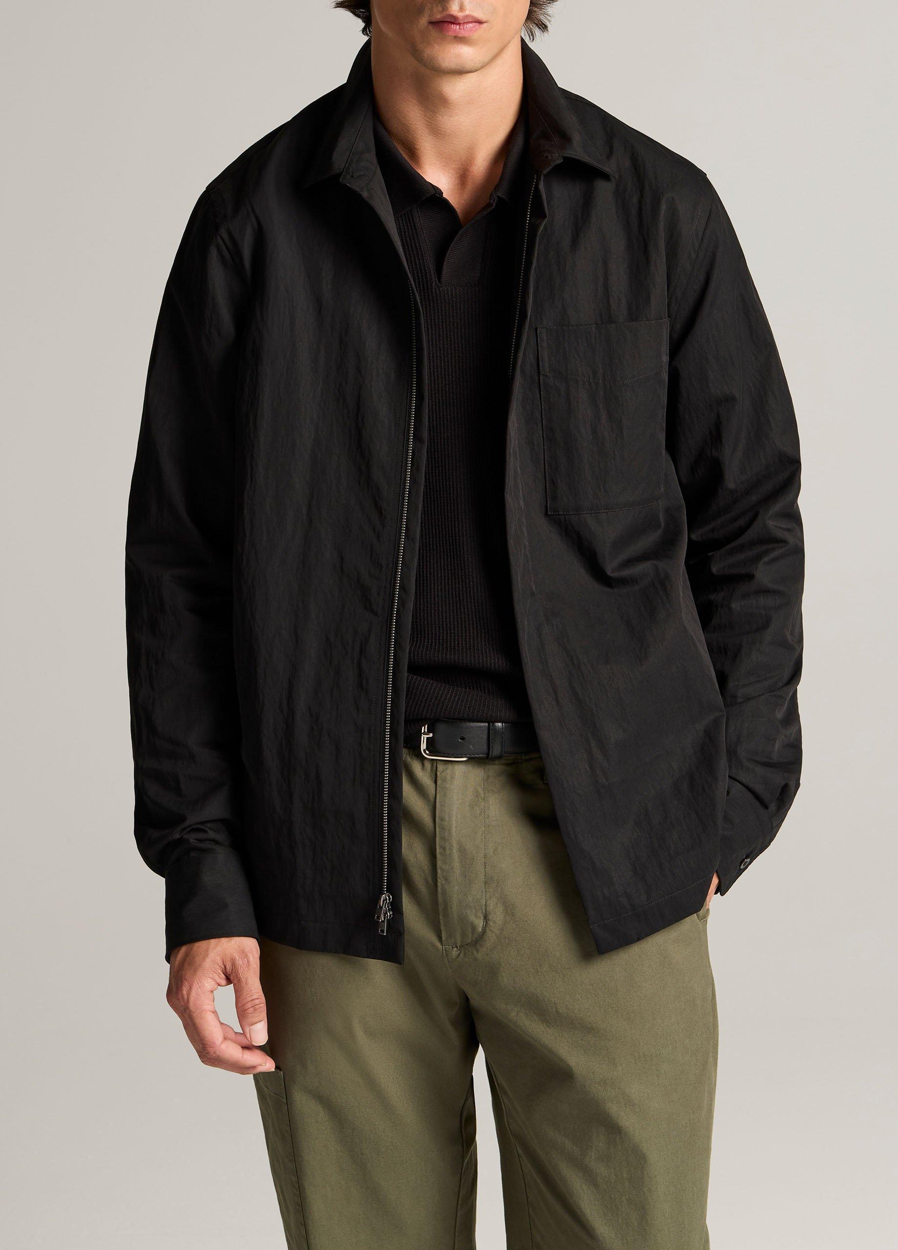 Cotton-Nylon Zip Shirt image number 0