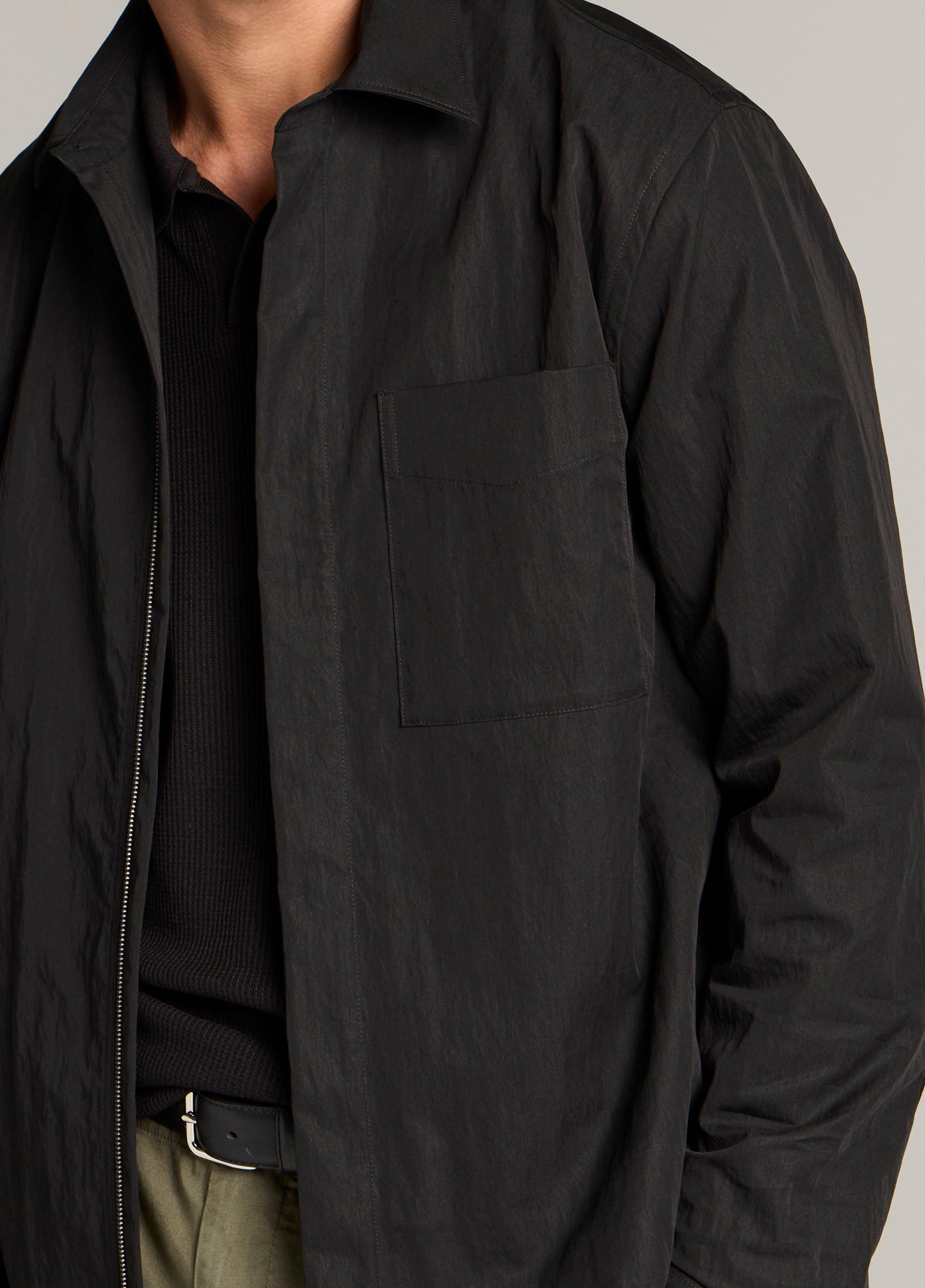 Cotton-Nylon Zip Shirt image number 1