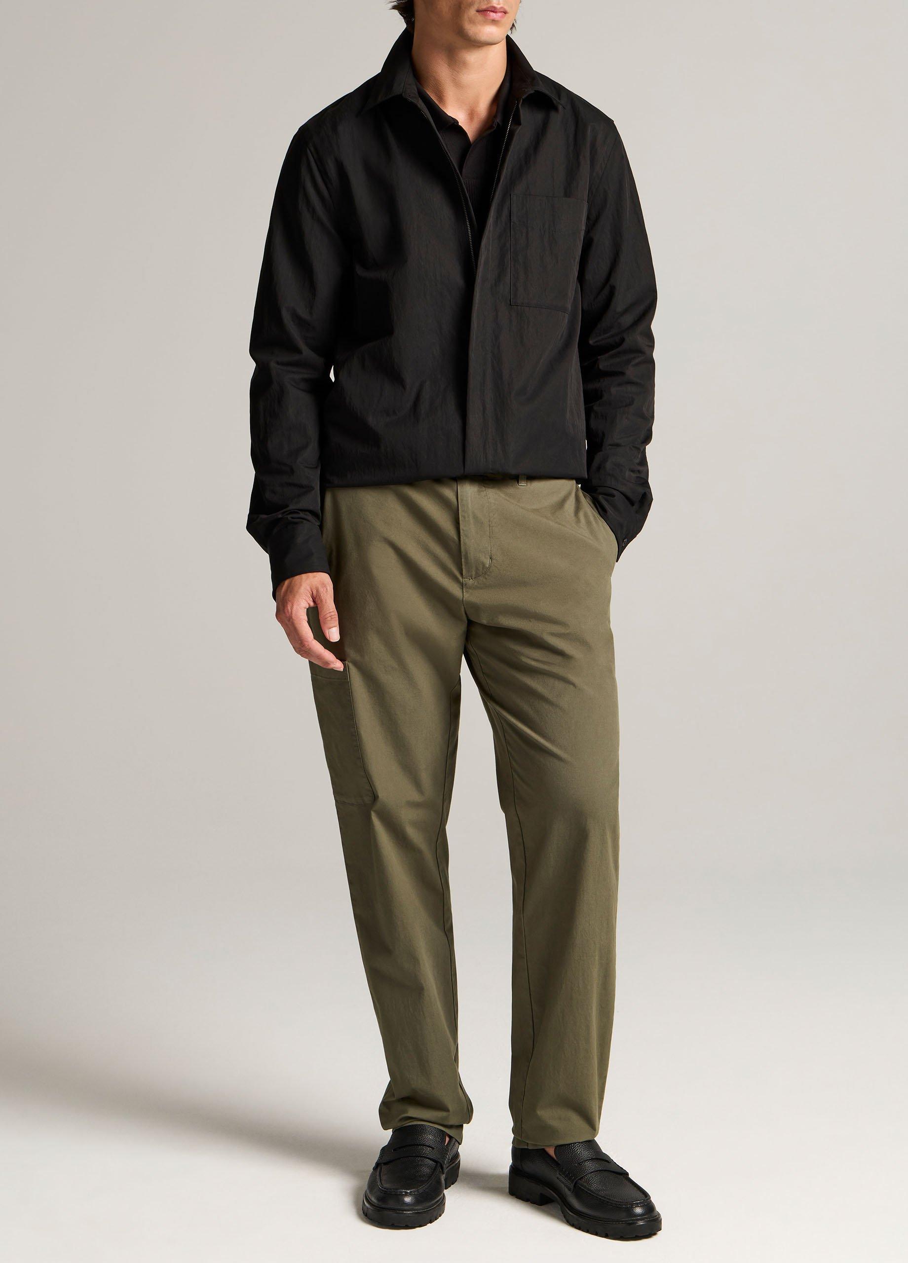 Cotton-Nylon Zip Shirt image number 3