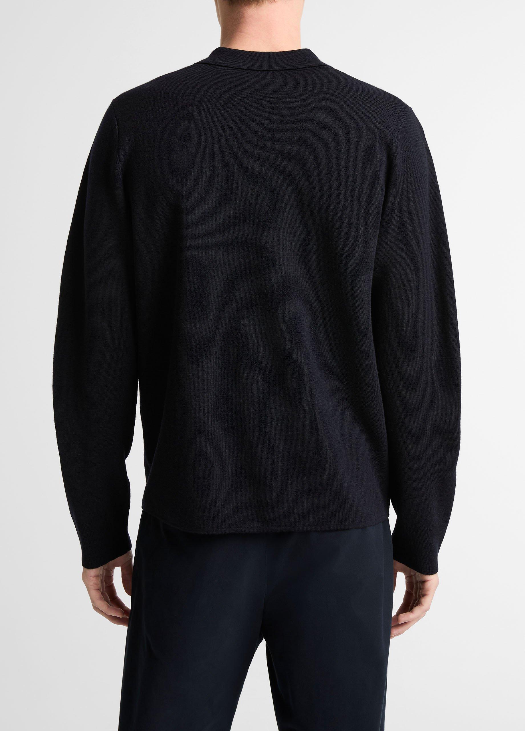 Italian Merino Wool Milano Polo Sweater image number 2