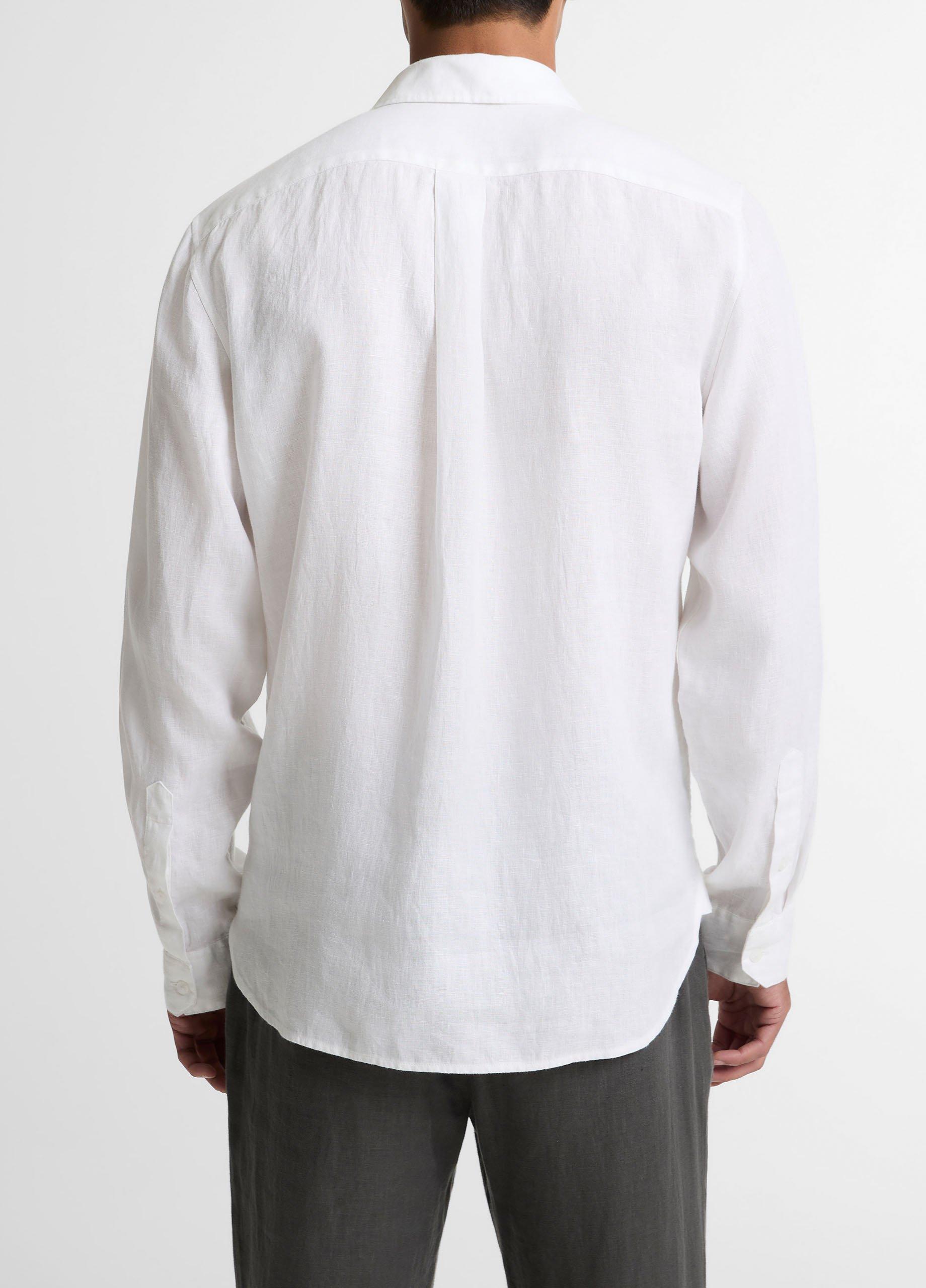 Linen Button-Front Shirt image number 2