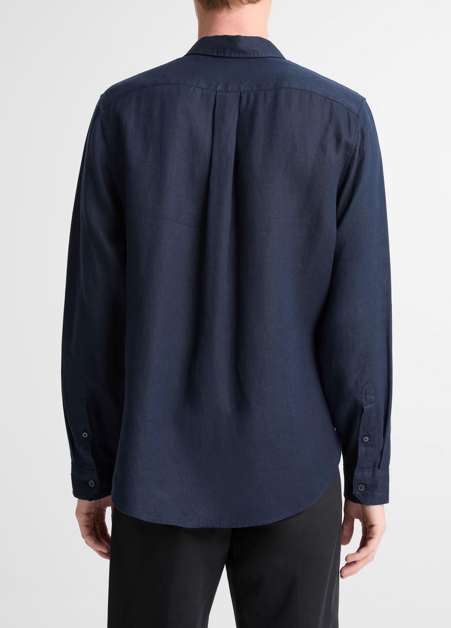 Linen Button-Front Shirt image number 2