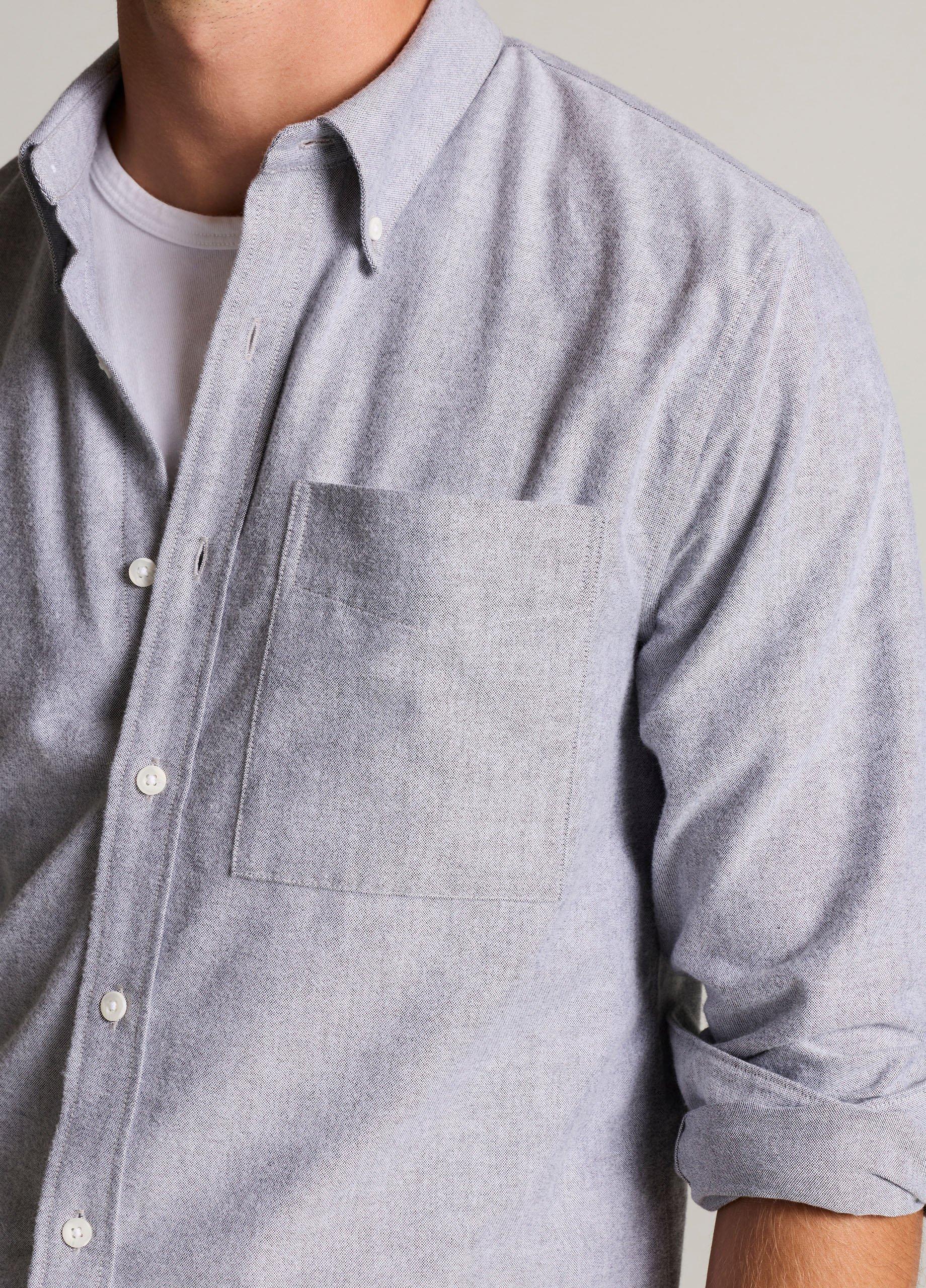 Cotton Oxford Button-Down Shirt image number 1