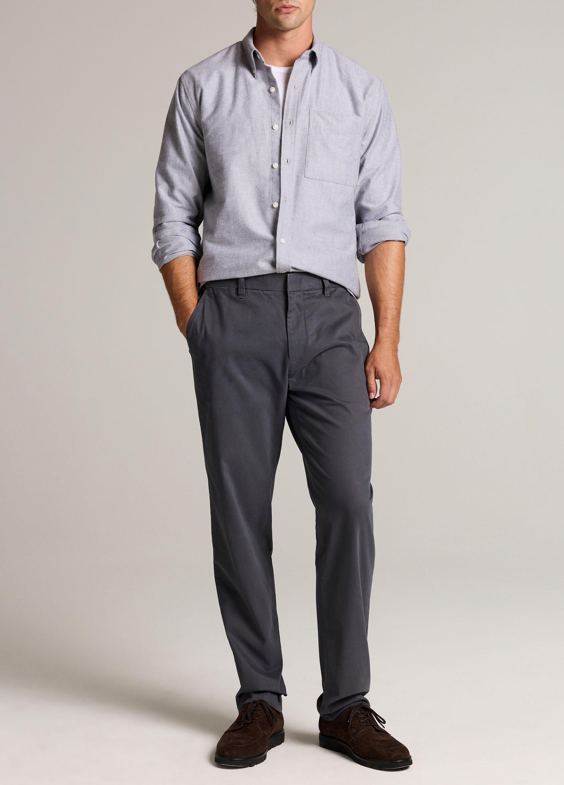 Cotton Oxford Button-Down Shirt image number 3
