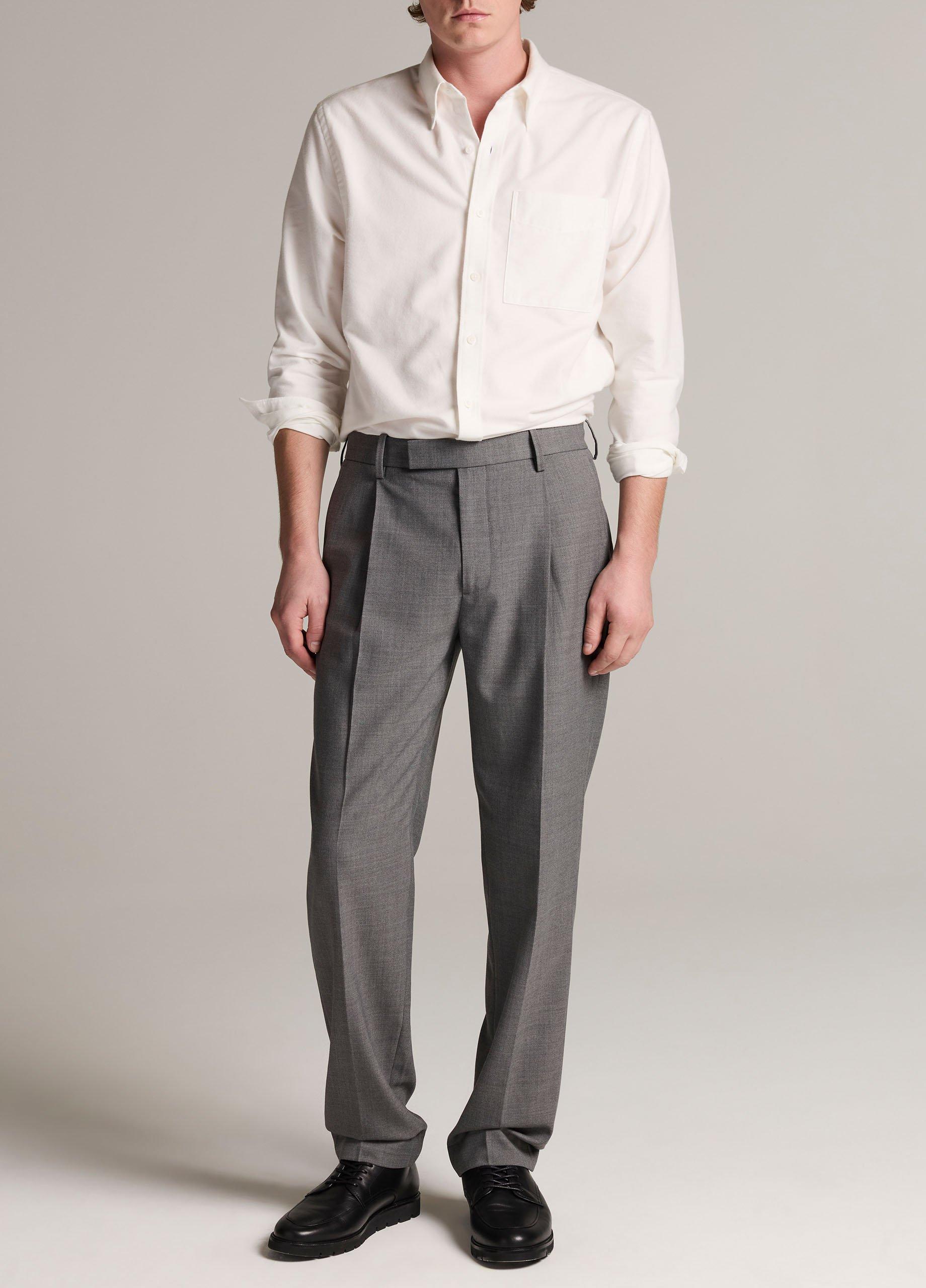 Cotton Oxford Button-Down Shirt image number 3