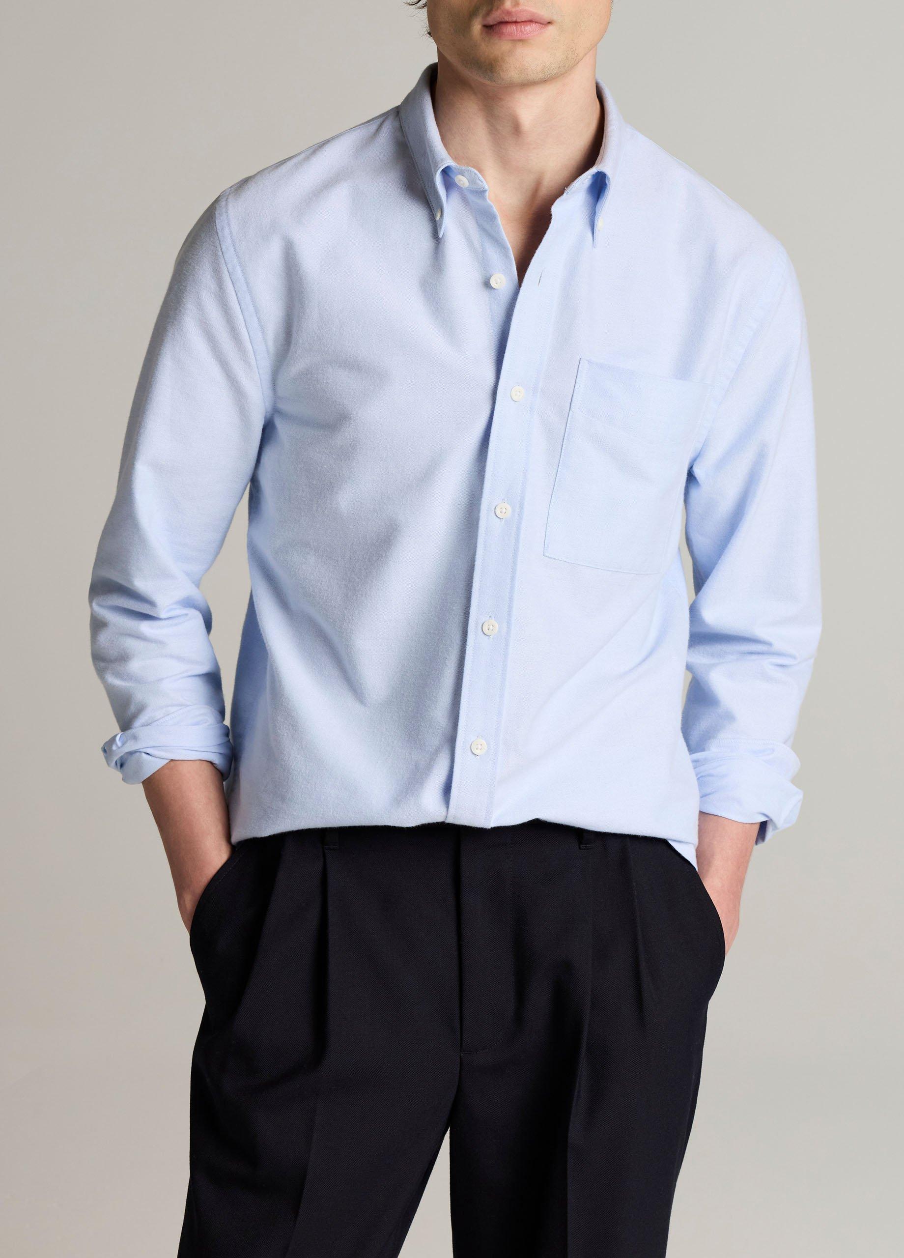 Cotton Oxford Button-Down Shirt image number 0