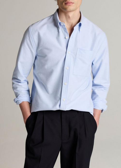 Cotton Oxford Button-Down Shirt