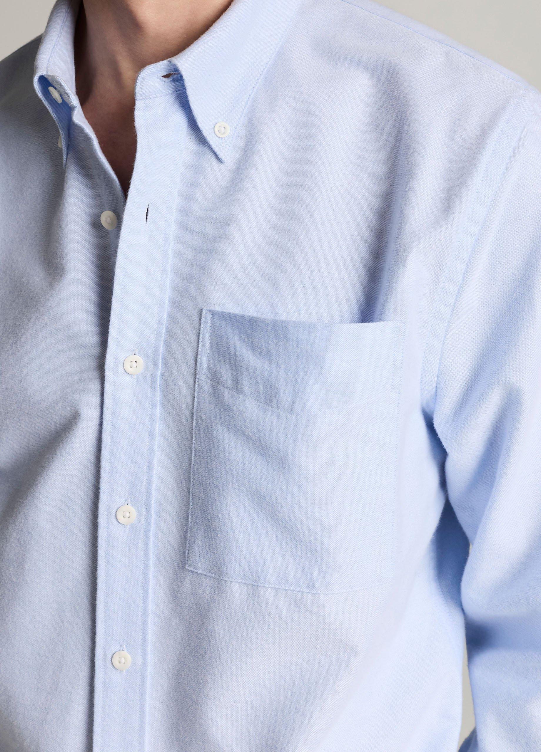 Cotton Oxford Button-Down Shirt image number 1