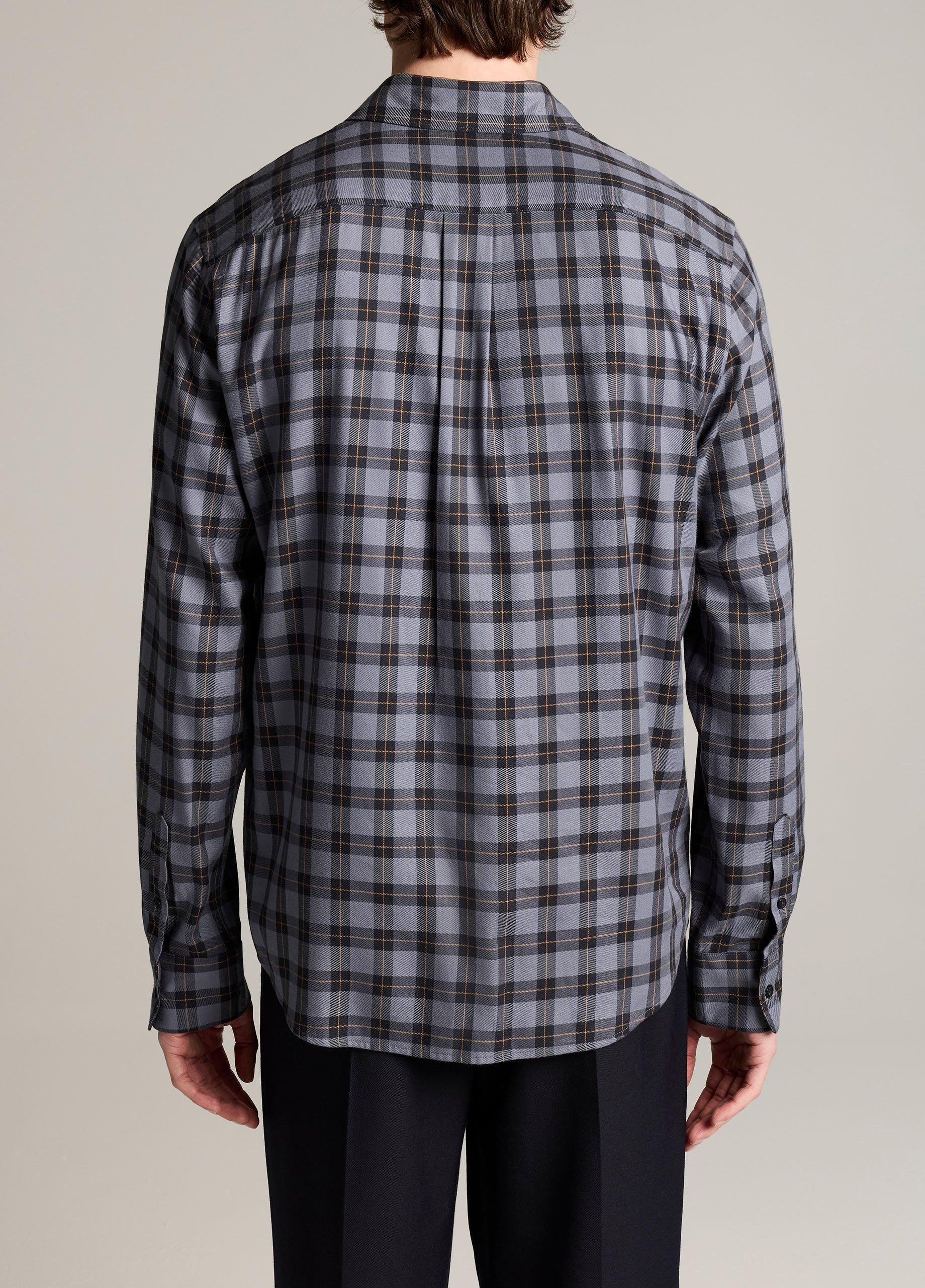 Allen Plaid Cotton-Blend Button-Front Shirt image number 2