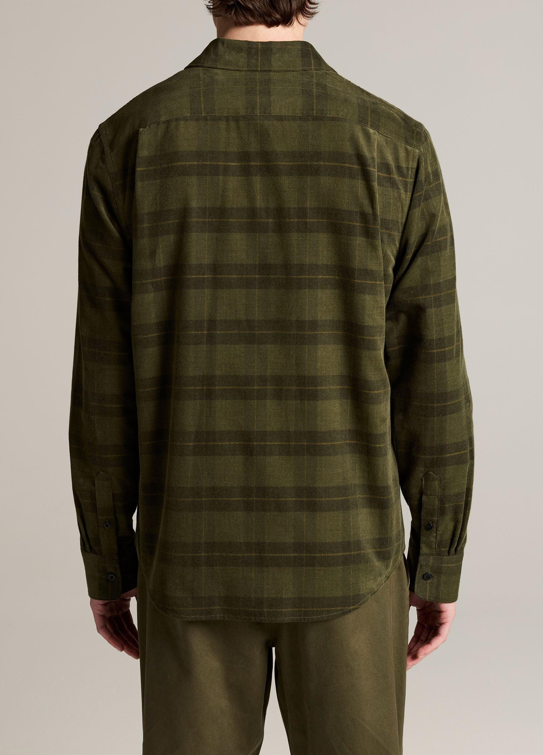 Hamilton Plaid Cotton Corduroy Button-Front Shirt image number 2